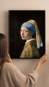 Girl with a Pearl Earring Johannes Vermeer Art Print Mockup