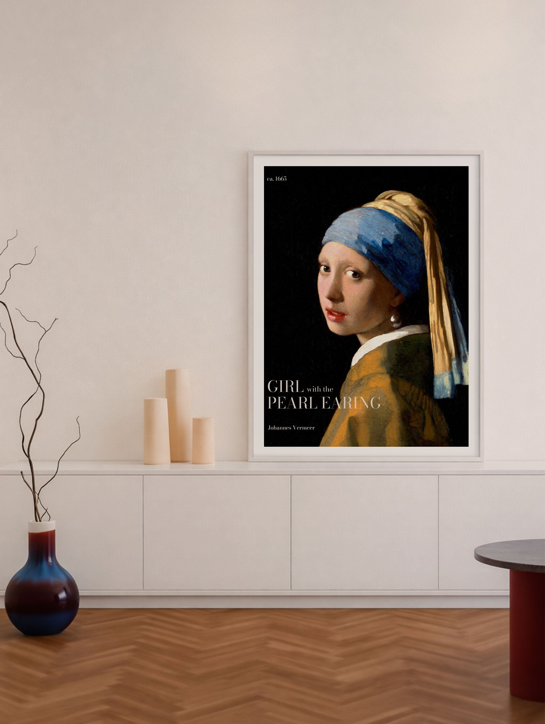 Girl with the Pearl Earring No. 2 - Johannes Vermeer Mockup
