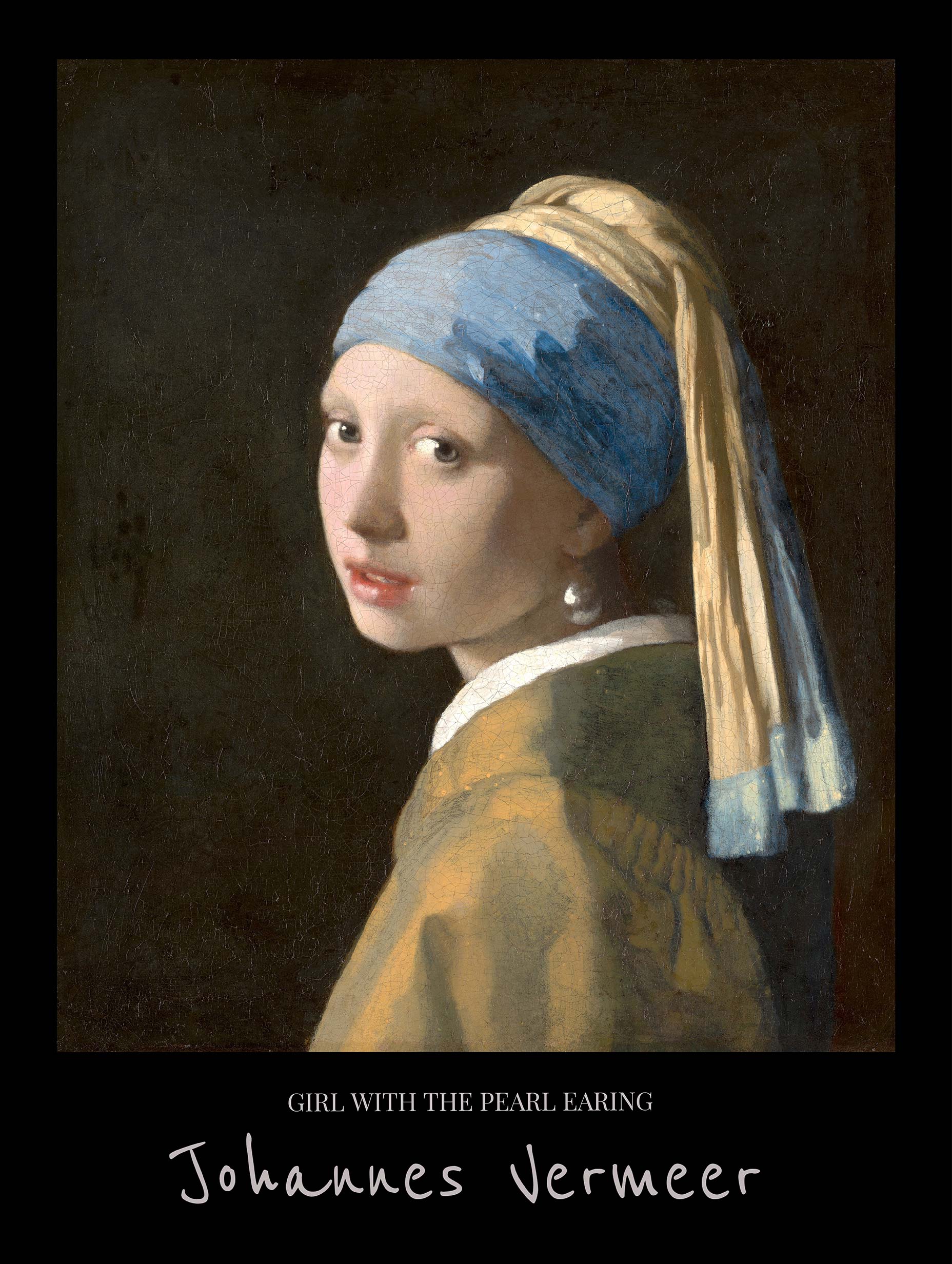 Girl with the Pearl Earring Johannes Vermeer Art Print No 3