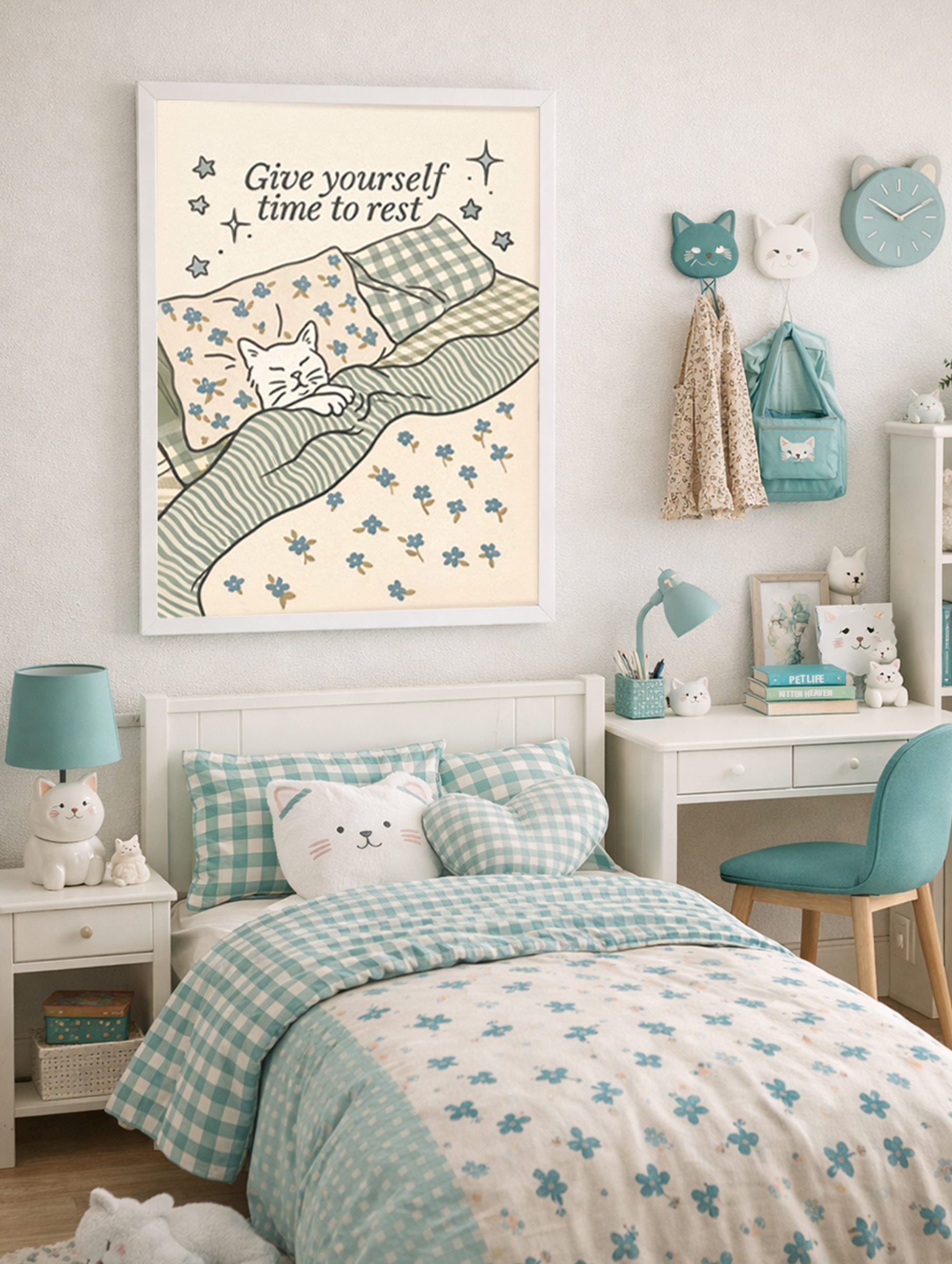 Give Yourself Time to Rest Illustration Poster