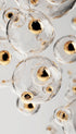 Gold Bubble Pattern Abstract Poster