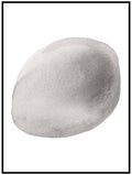 Gray Pebble Minimalist Art Print