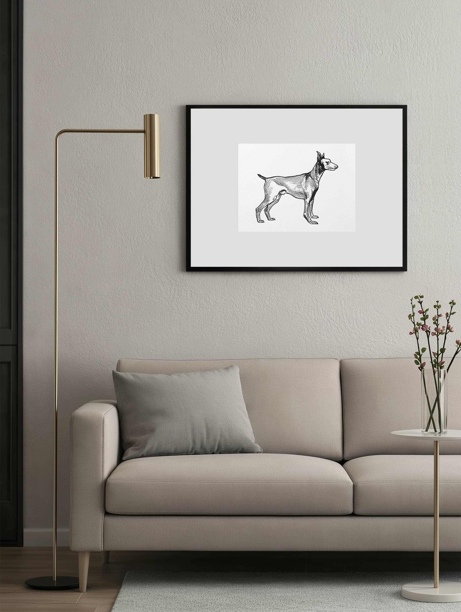 Greyhound Dog Animal Mockup