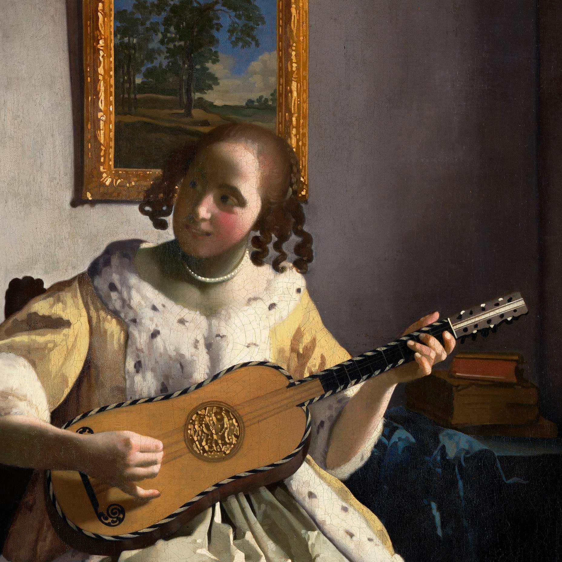 The Guitar Player Johannes Vermeer Art Print