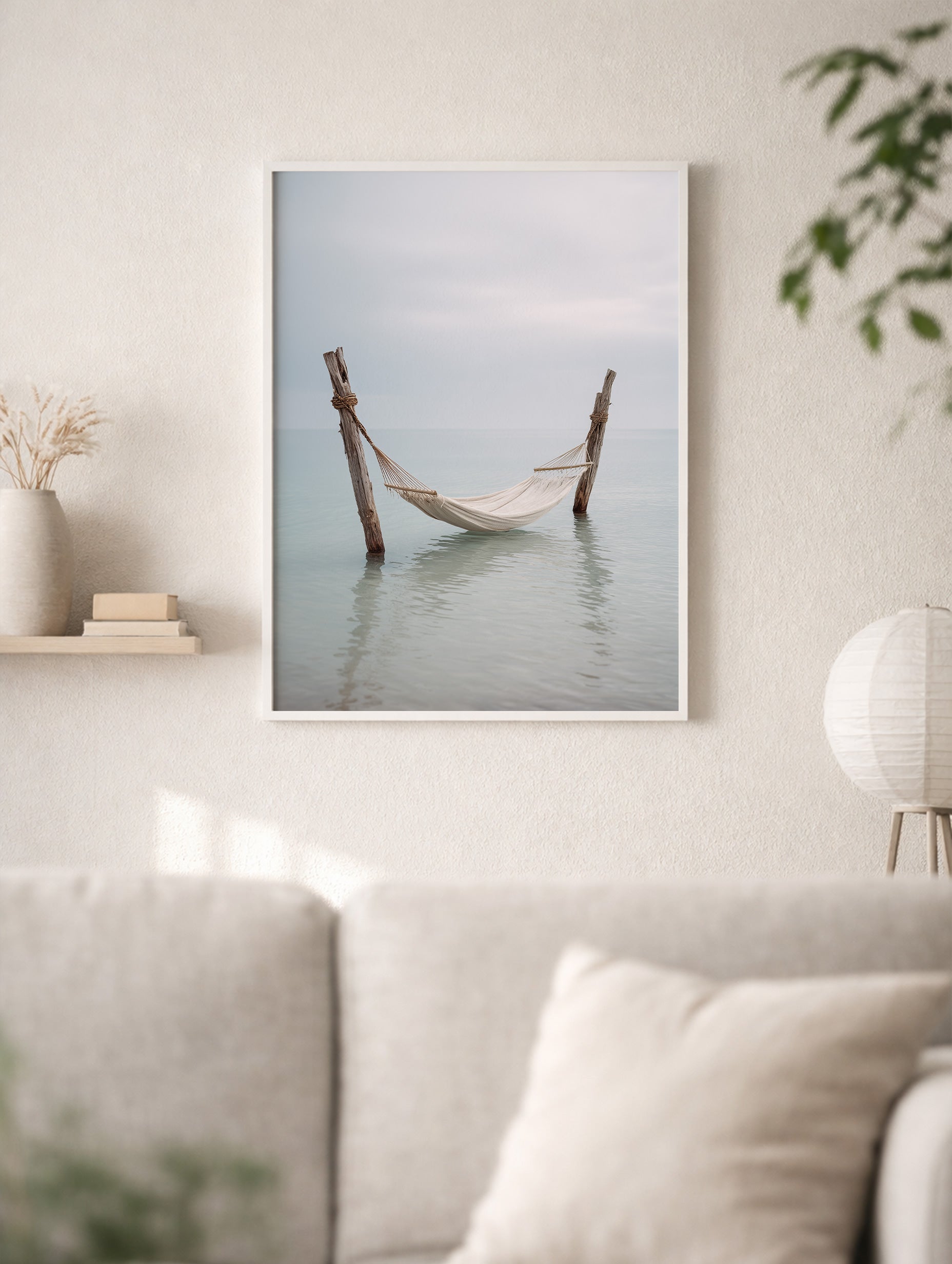 Hammock on Sea Ocean Wall Art