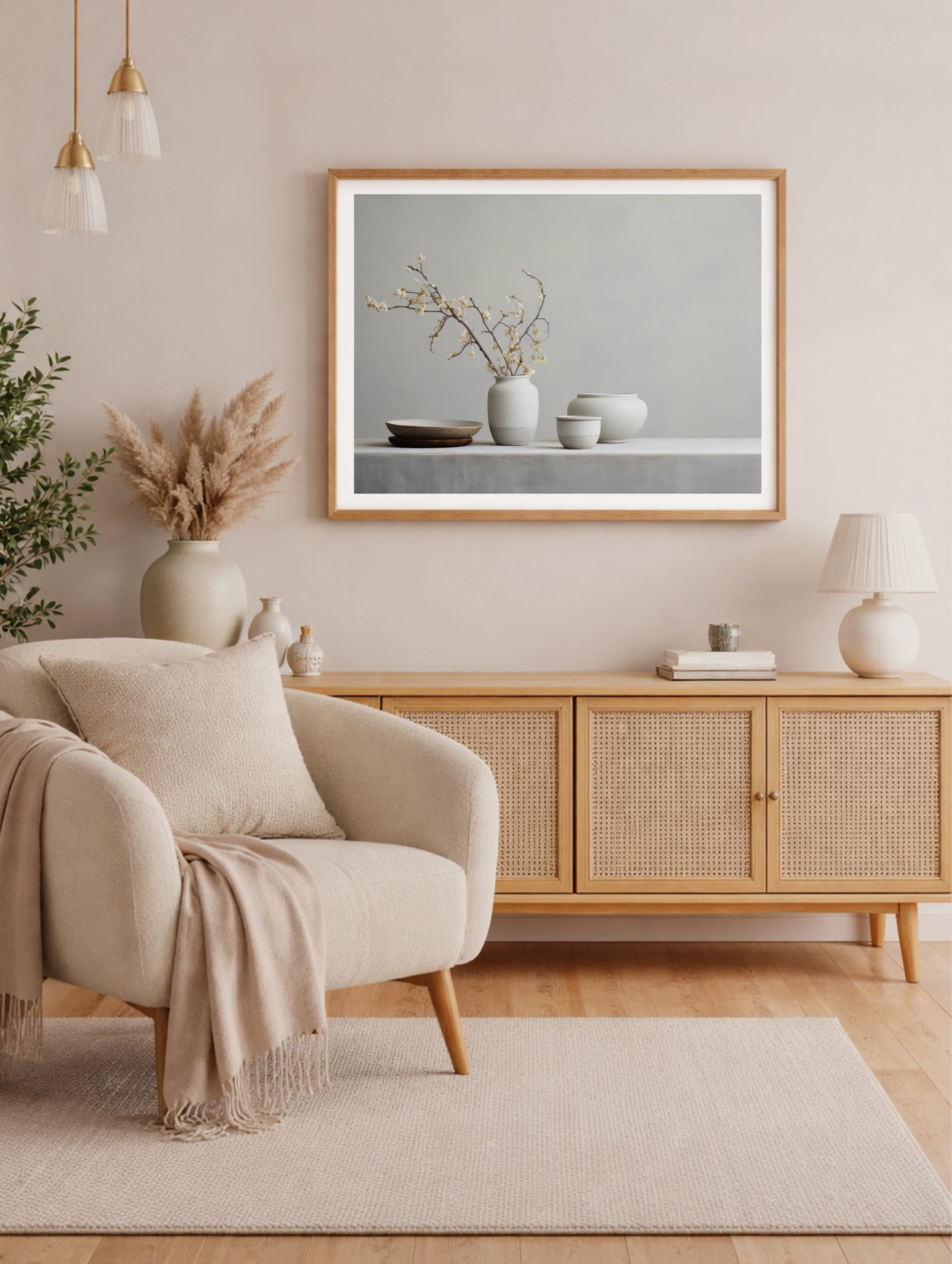 Handcrafted Ceramics Minimalist Poster Mockup