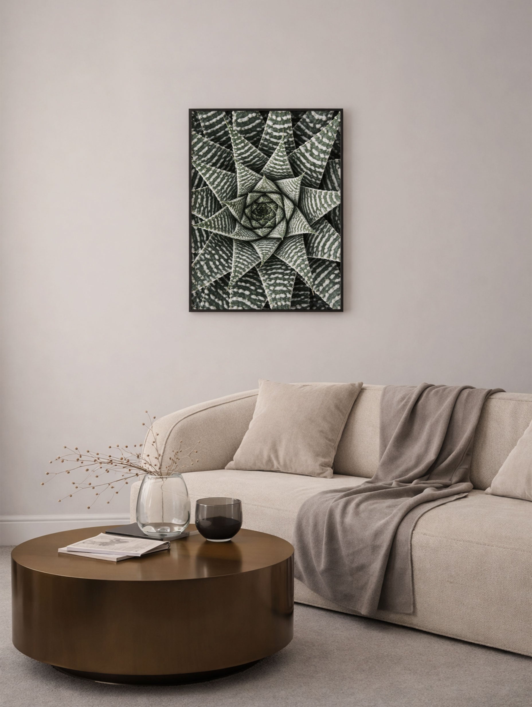 Haworthiopsis Limifolia Flower Poster Mockup