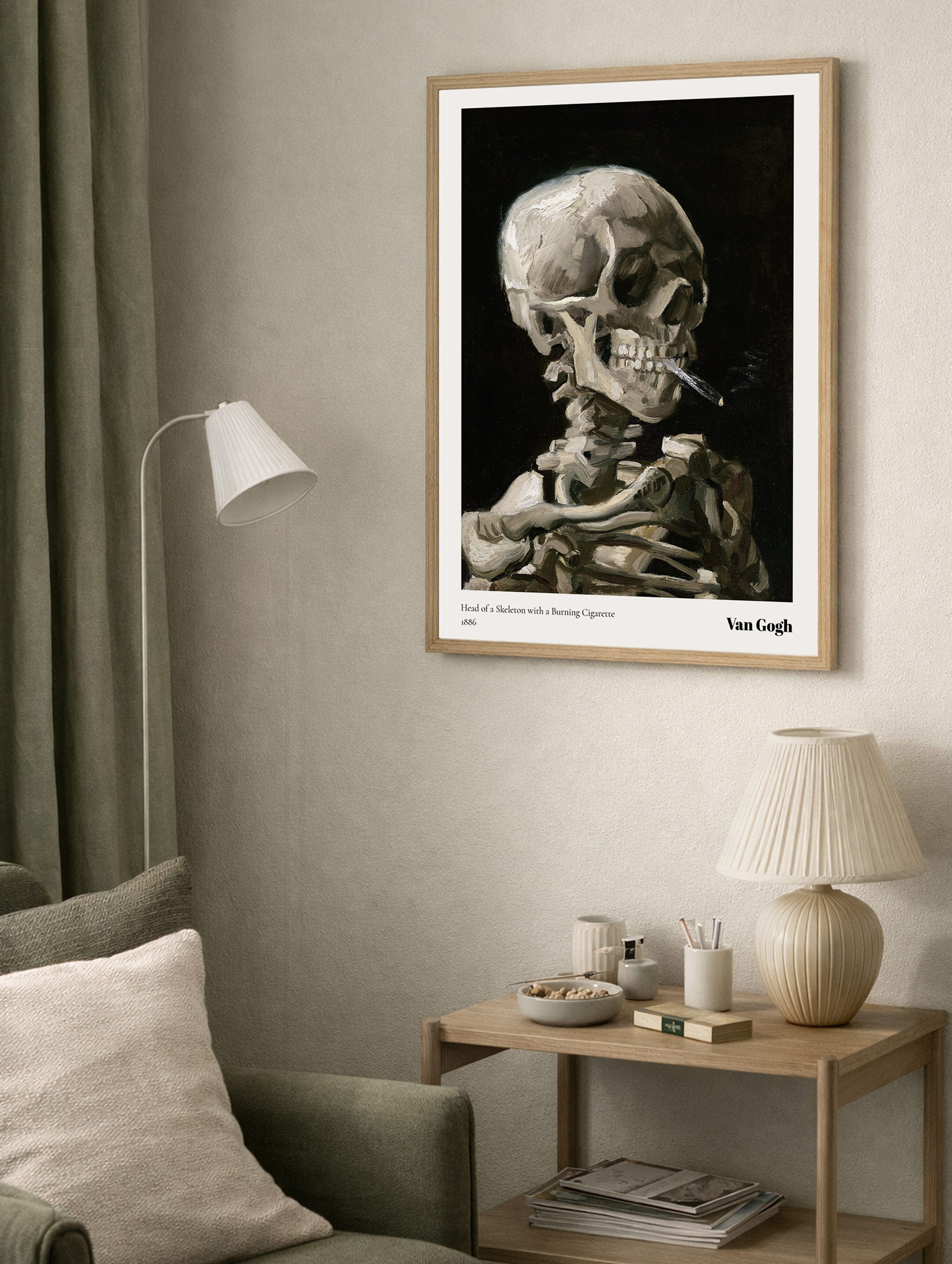 Första huset i en bosättning abstrakt konsttryck