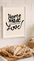 Home Made with Love Typography Poster Mockup