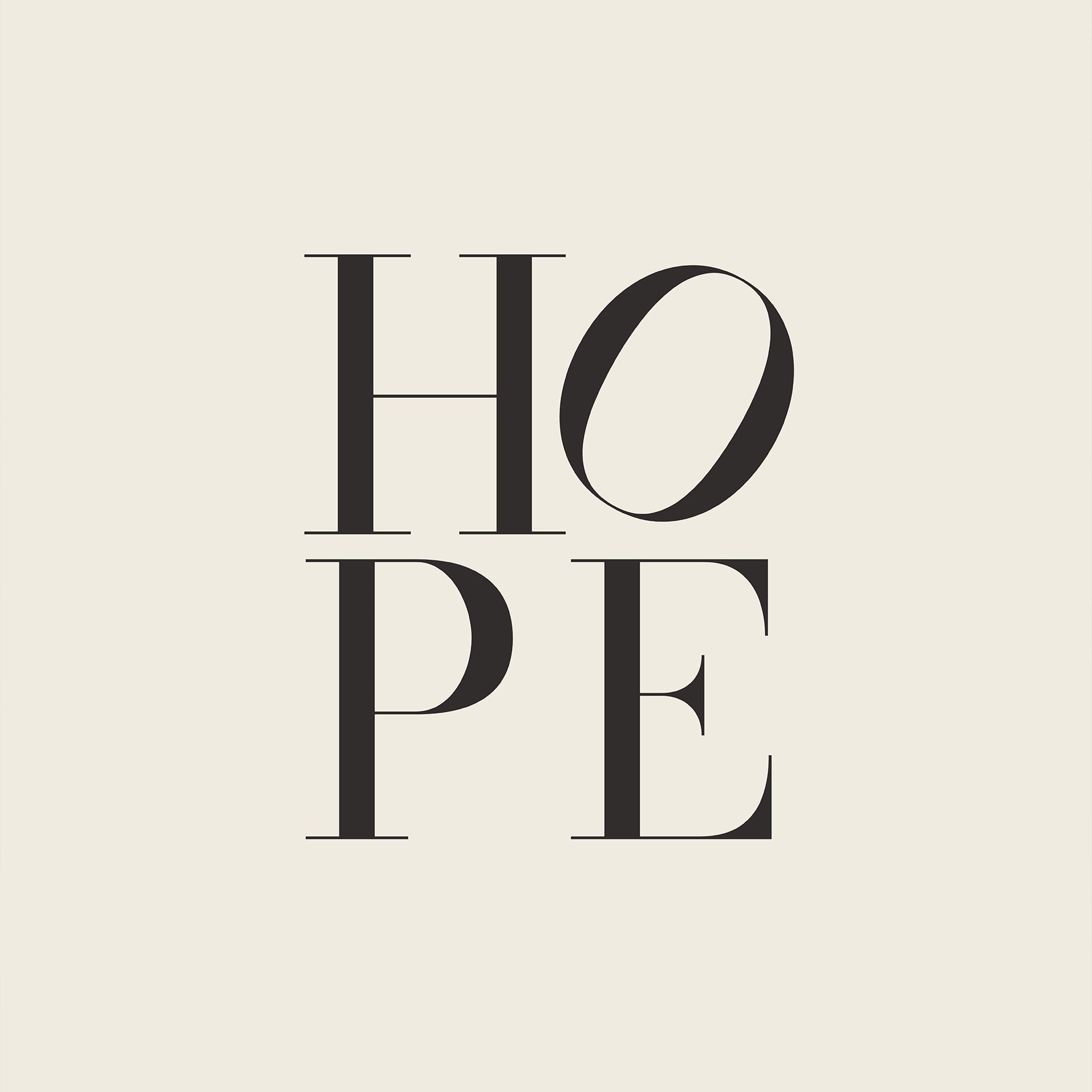 Hope Minimal Typography Poster