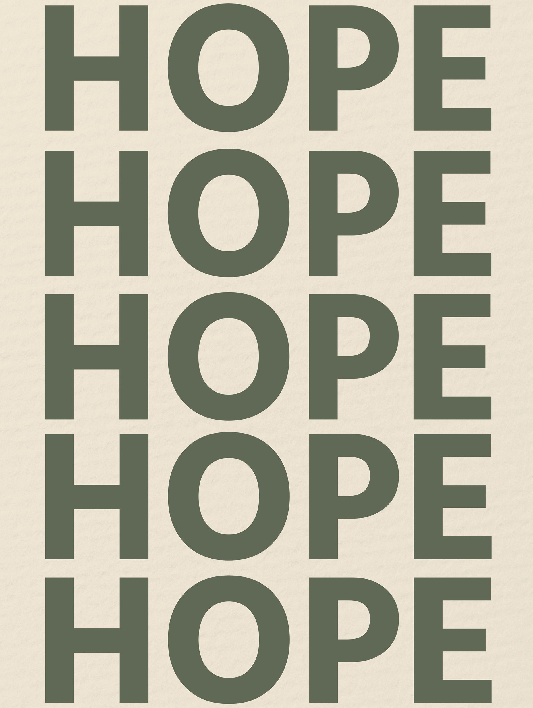 Hope Minimalist Typography Poster
