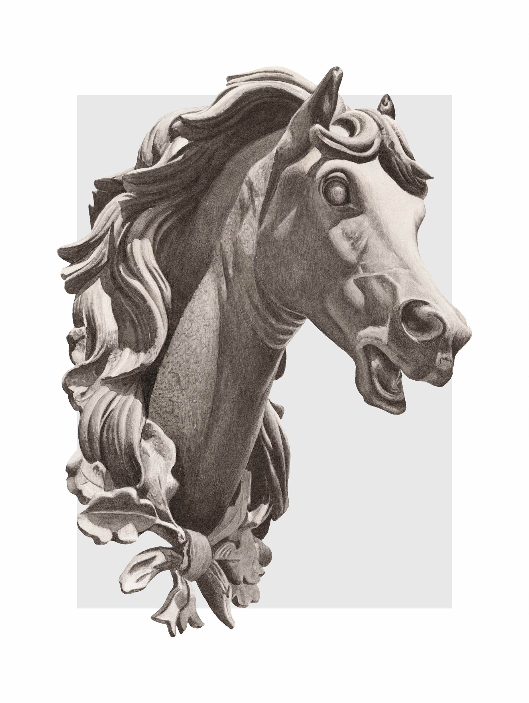 Horse's Head Albert Ryder Art Print