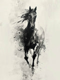 Horse in Ink Animal Art Print