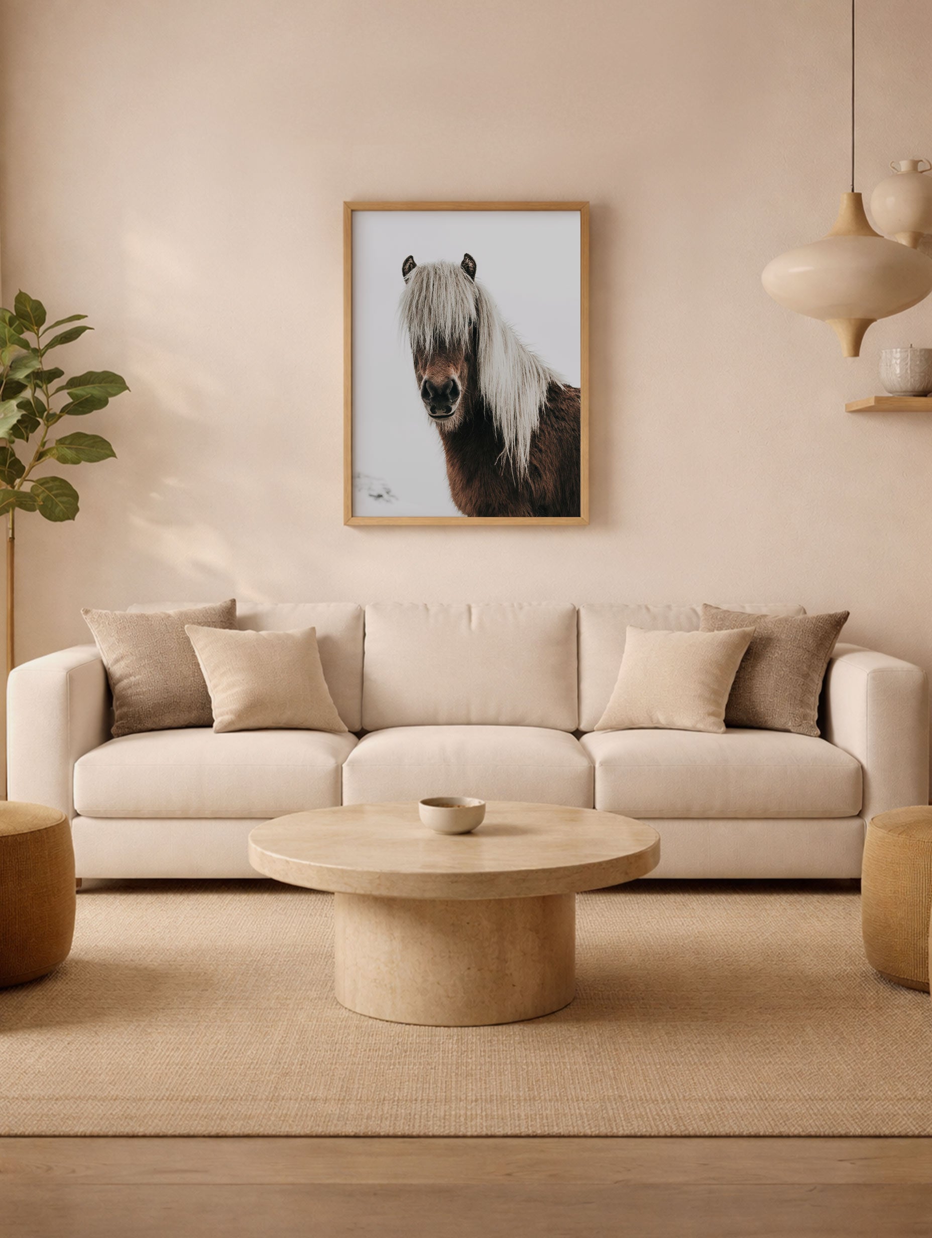 Icelandic Horse Animal Poster Mockup
