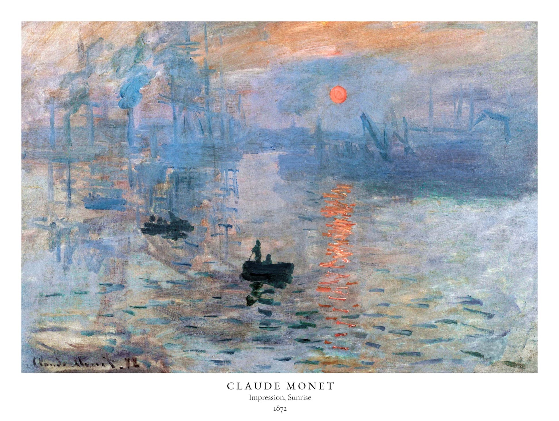 Impression, Sunrise Claude Monet Art Print