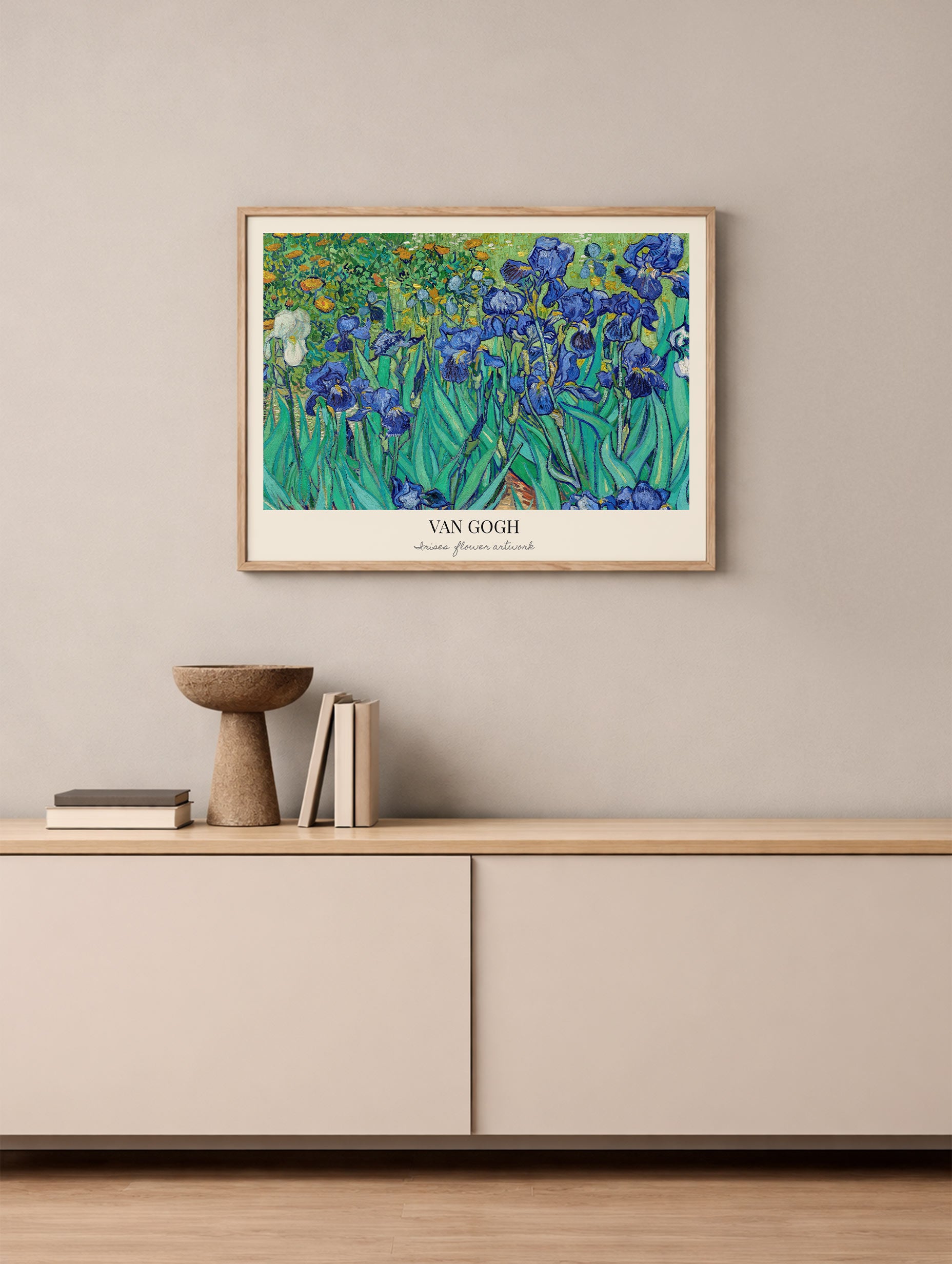 Irises - Van Gogh Art Print Mockup