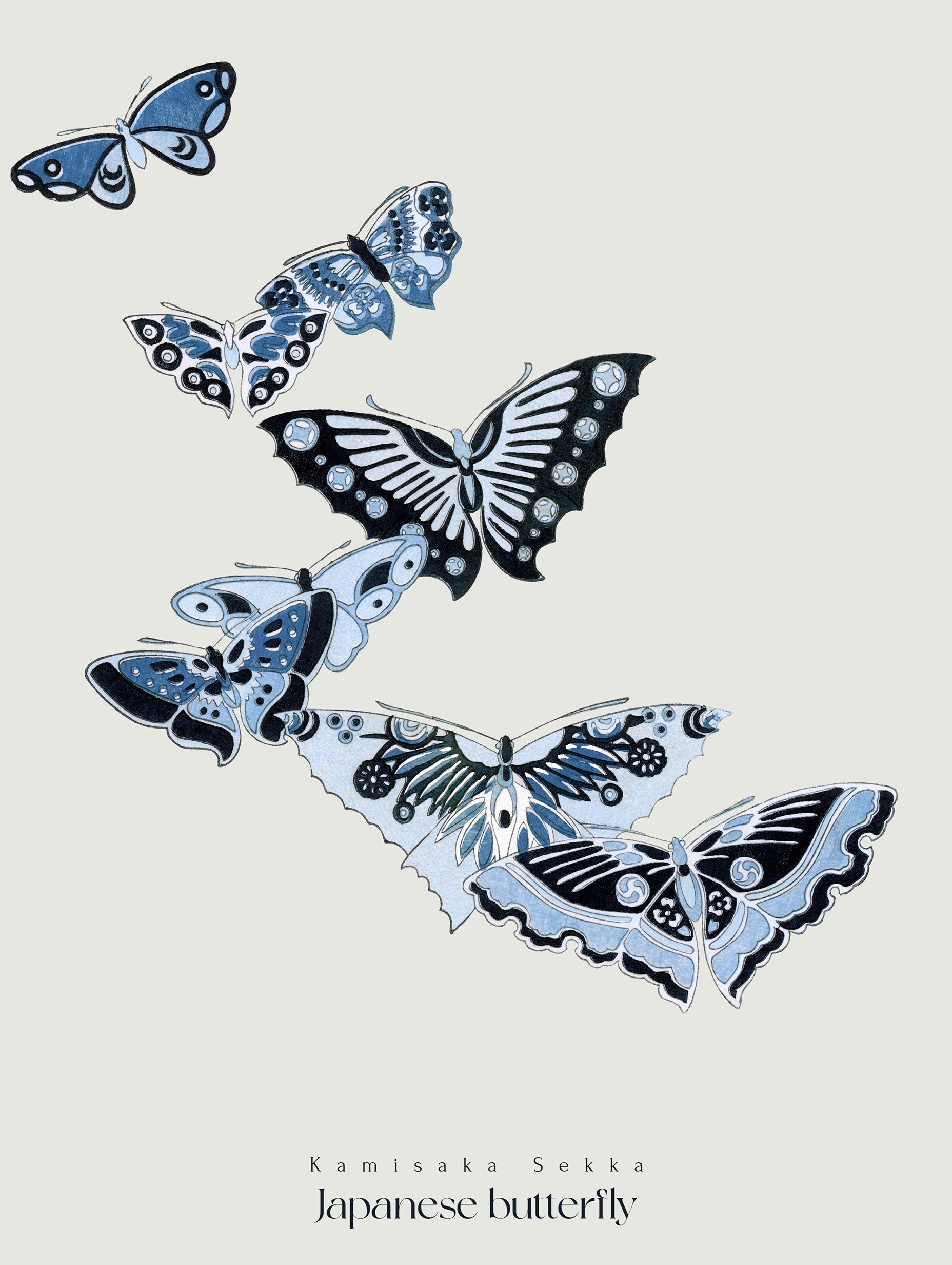 Japanese Butterfly No.3 - Kamisaka Sekka