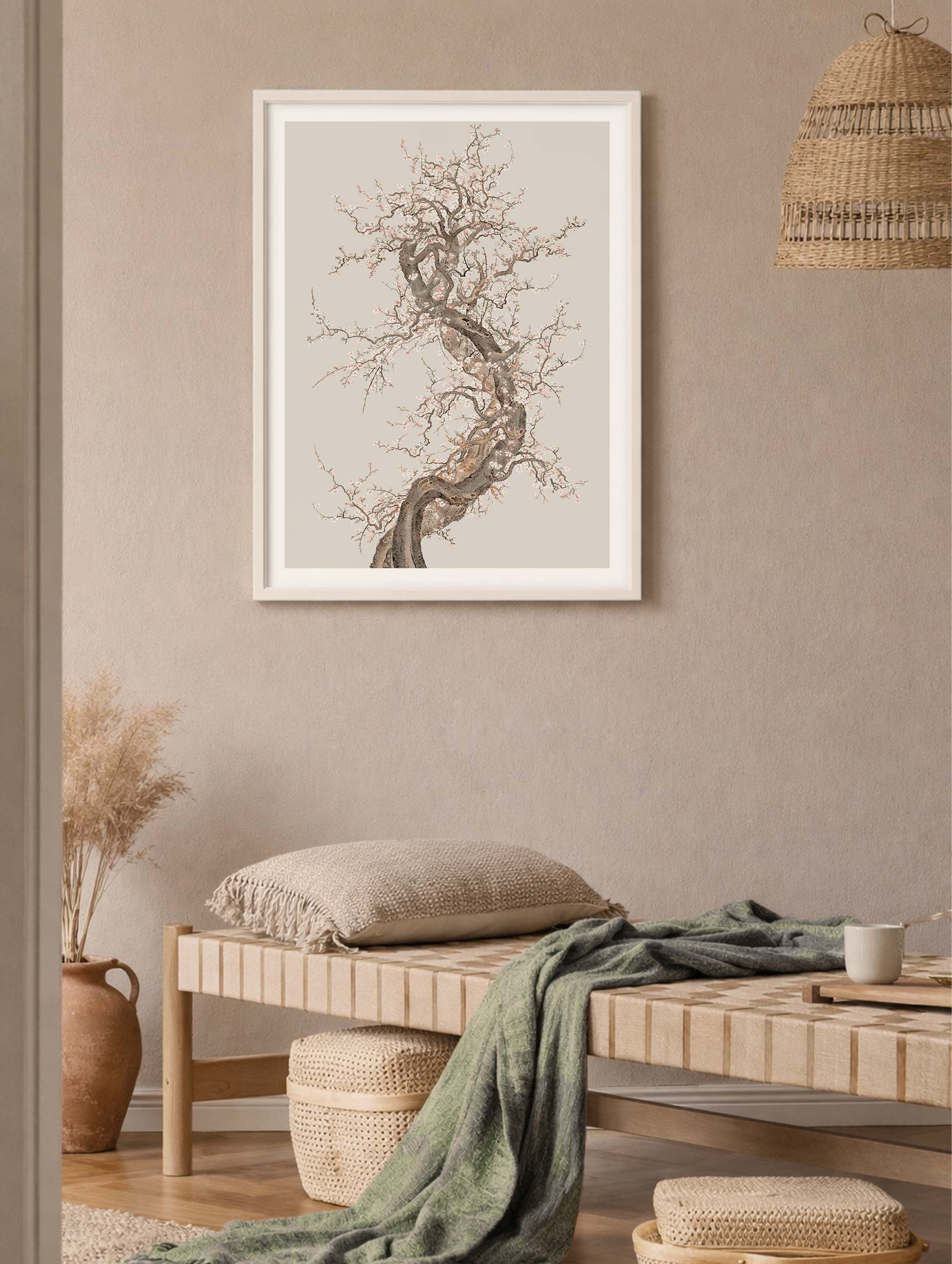 Japanese Plum Blossom Poster Mockup