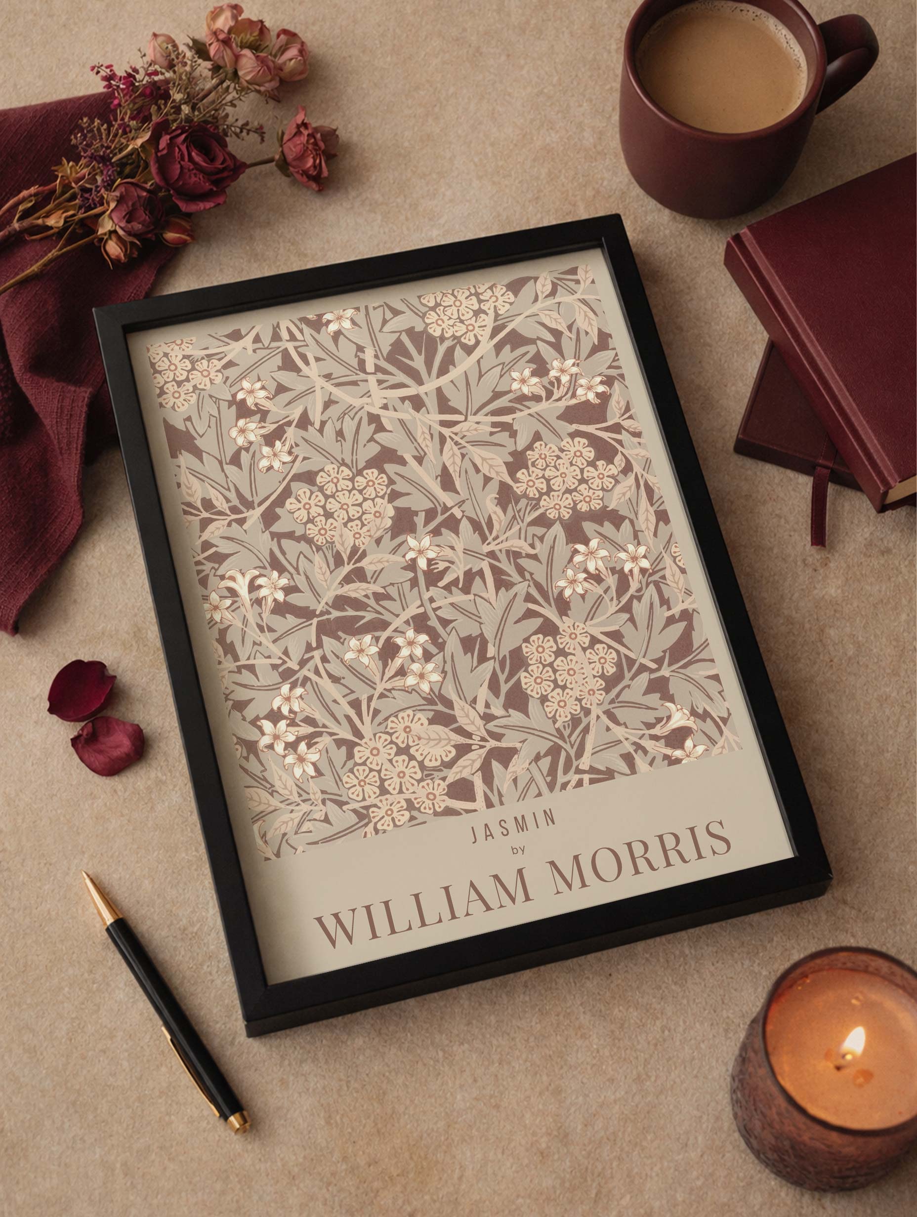 Jasmine William Morris Art Print No 2 Mockup