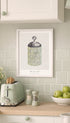 Jelly Jar Dorothy Posten Kitchen Artwork Mockup