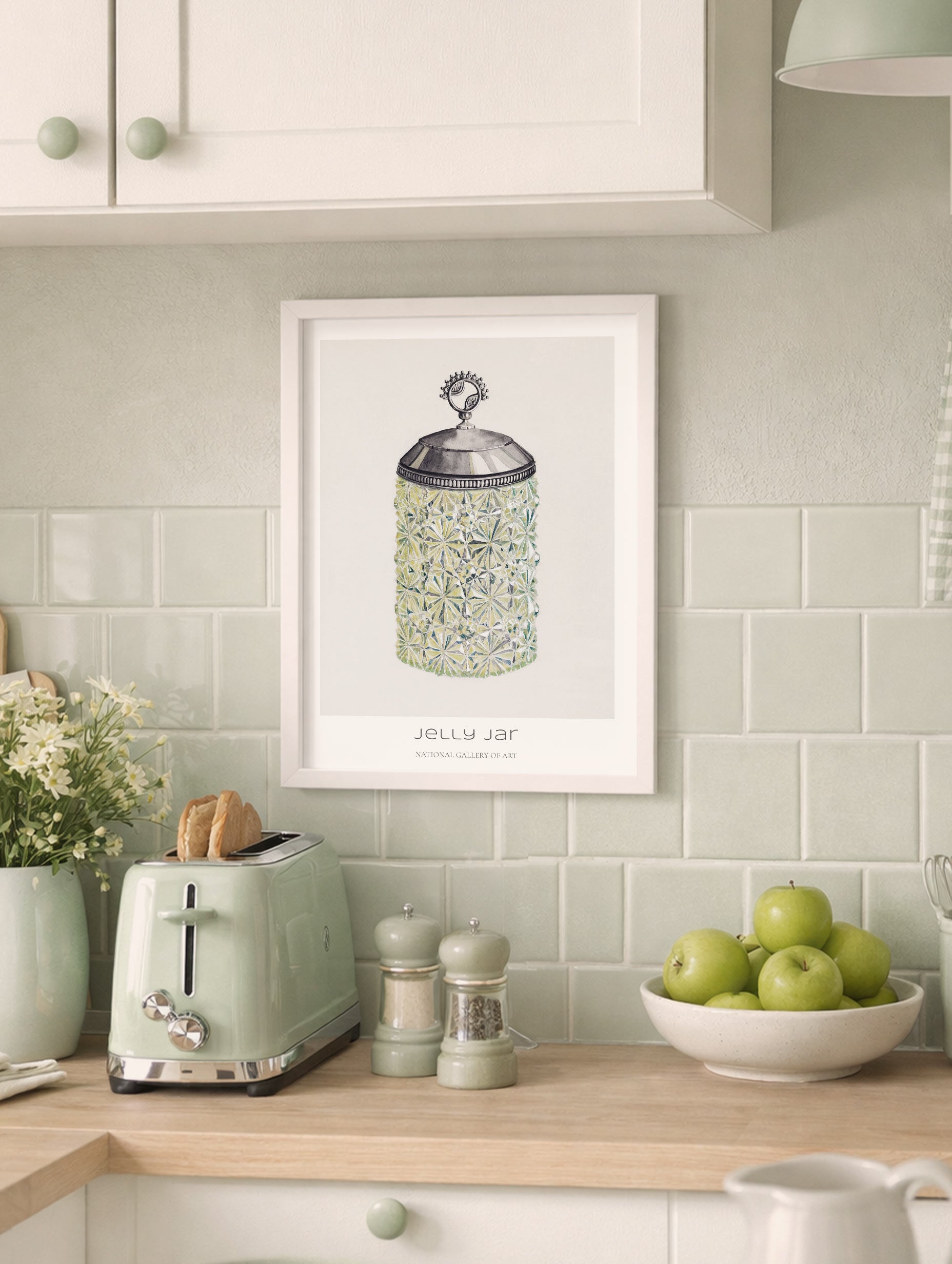 Jelly Jar Dorothy Posten Kitchen Artwork Mockup