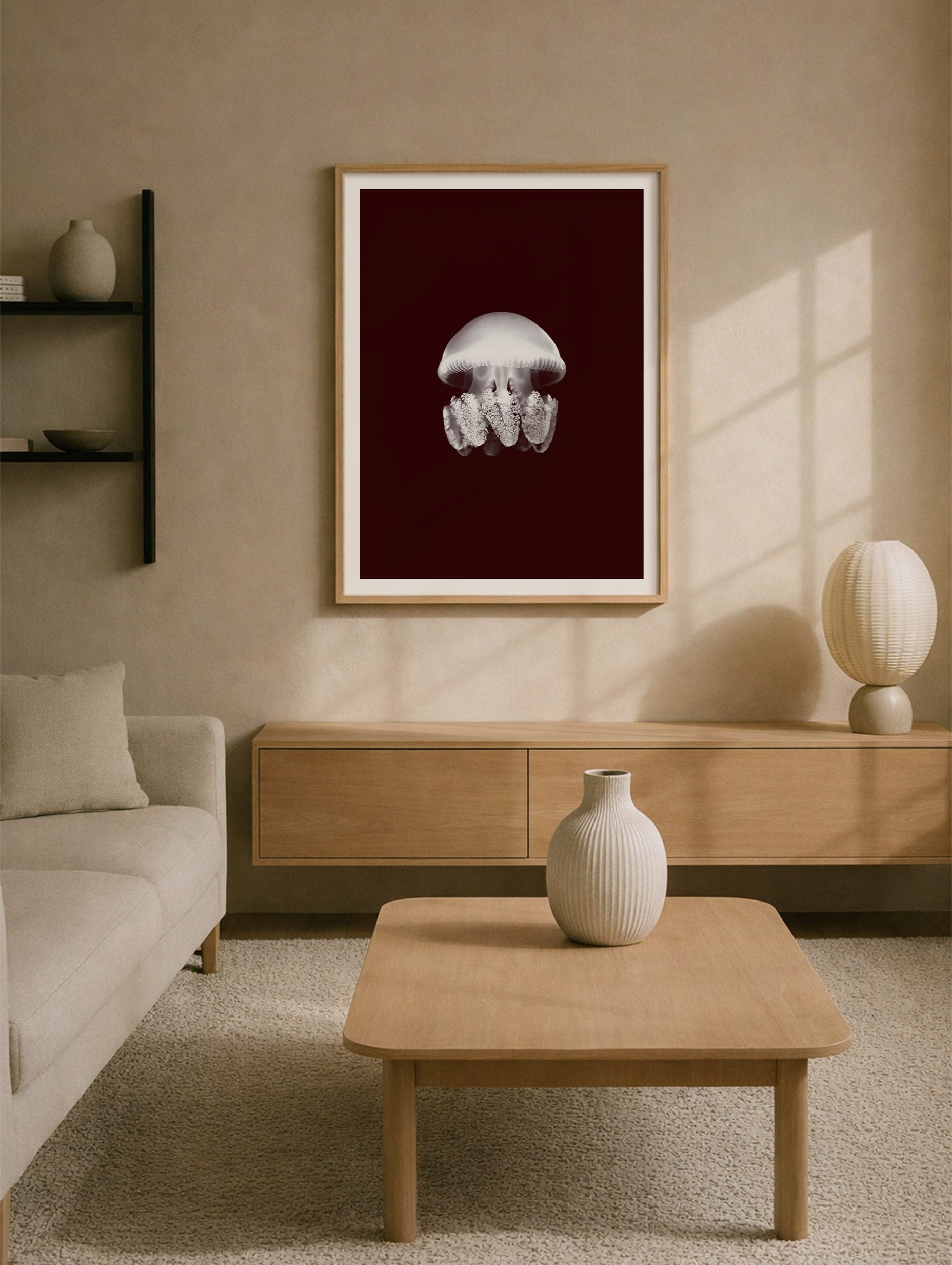 Jellyfish Animal Poster Mockup