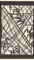 Katagami Textile Stencil with Stylized Diagonal Bamboo Design Poster