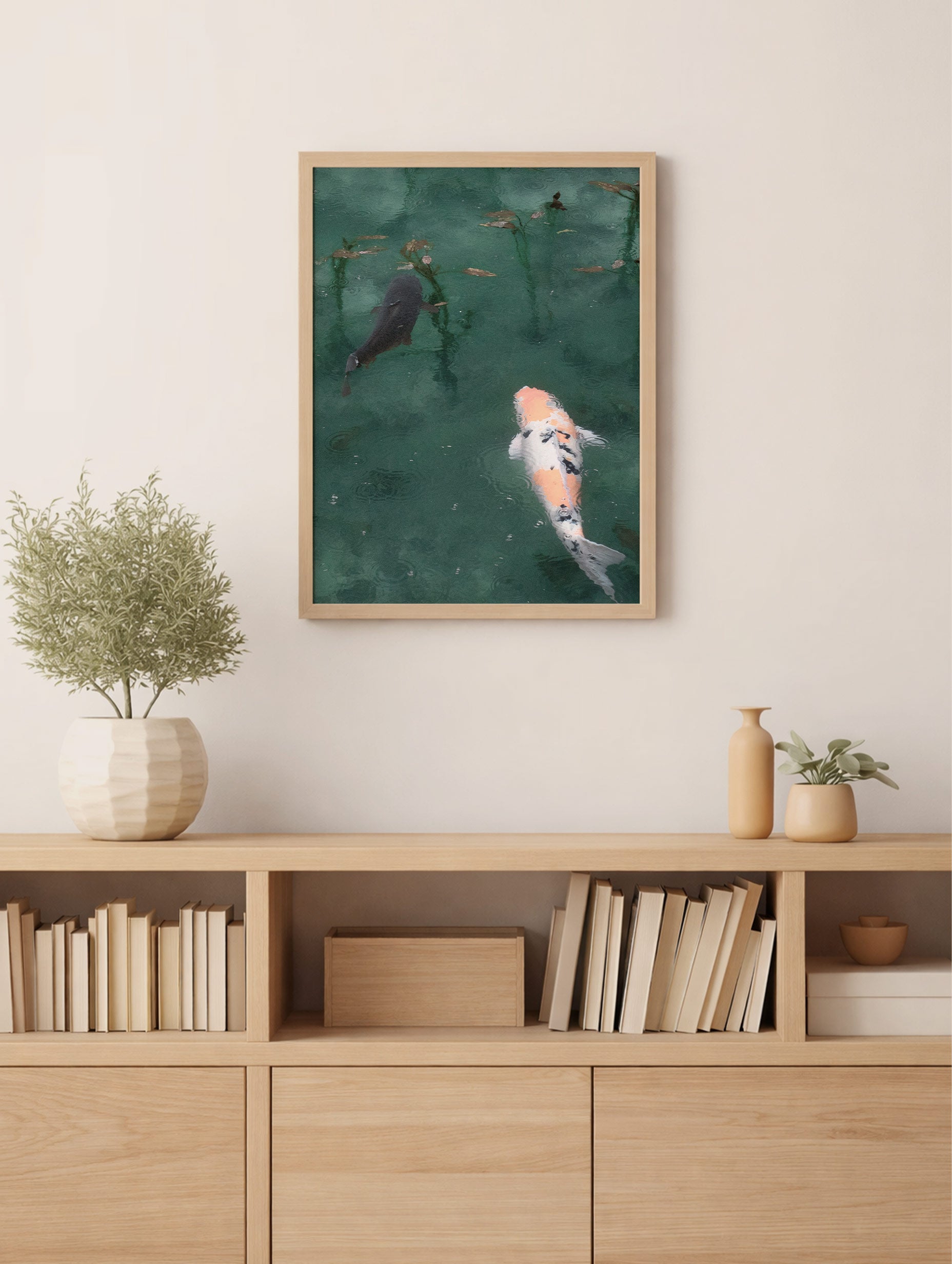 Koi Fish Animal Art Print Mockup