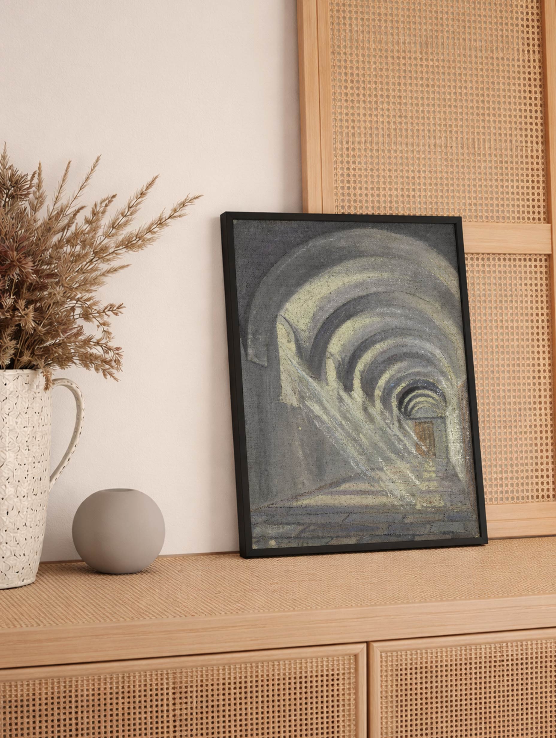 Kreuzgang mit einfallendem Sonnenlicht - Egon Schiele Poster