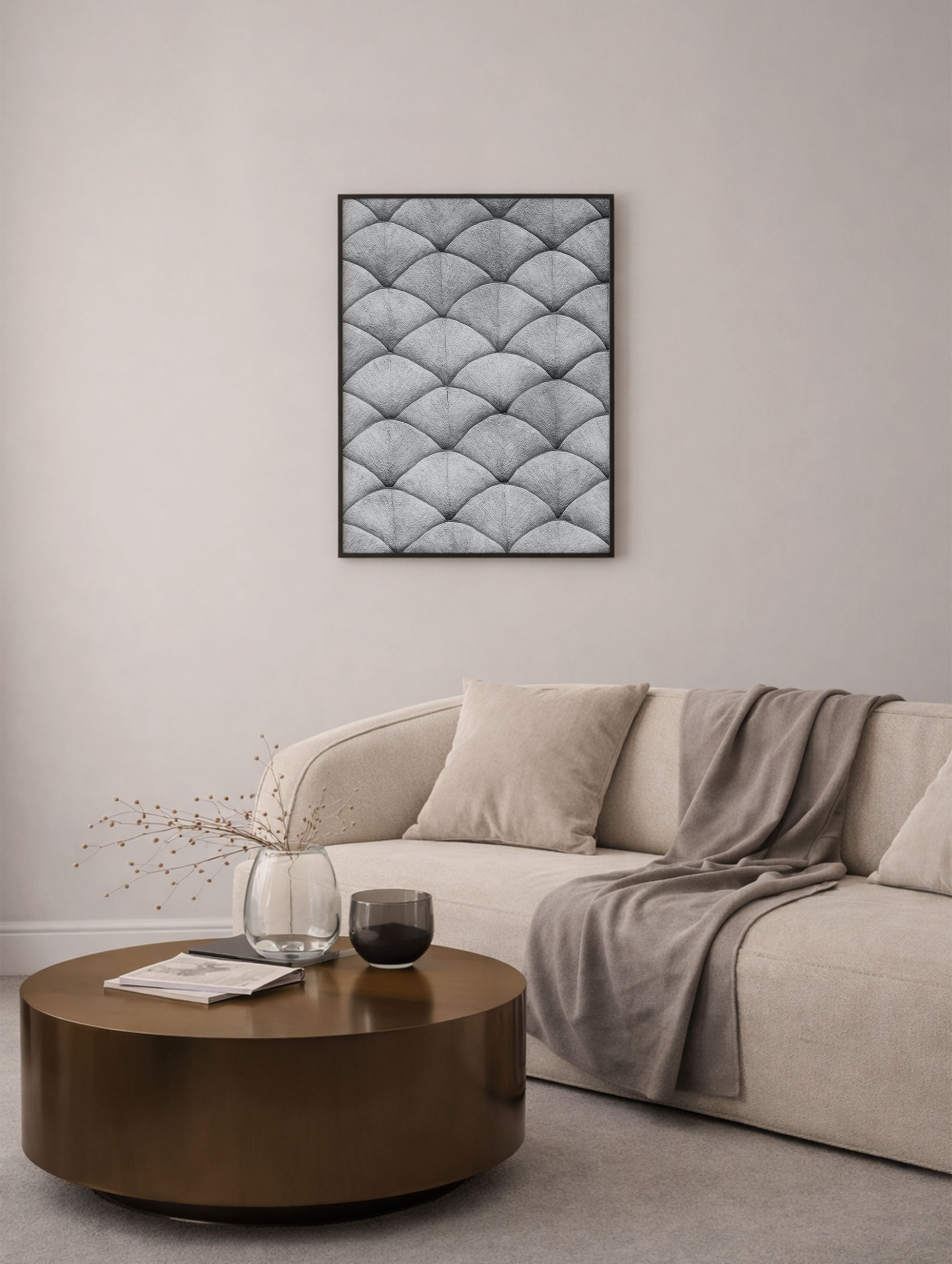 Kumano Palm Leaf Art Print Mockup