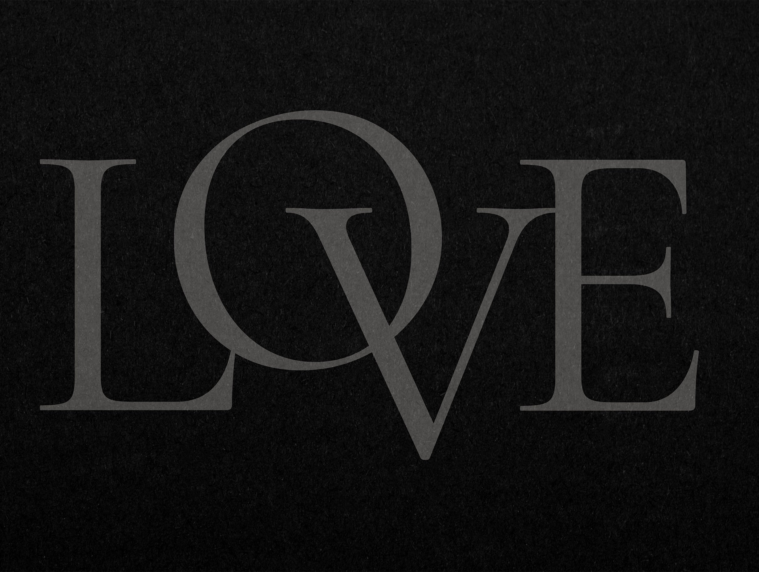 LOVE Typography Poster