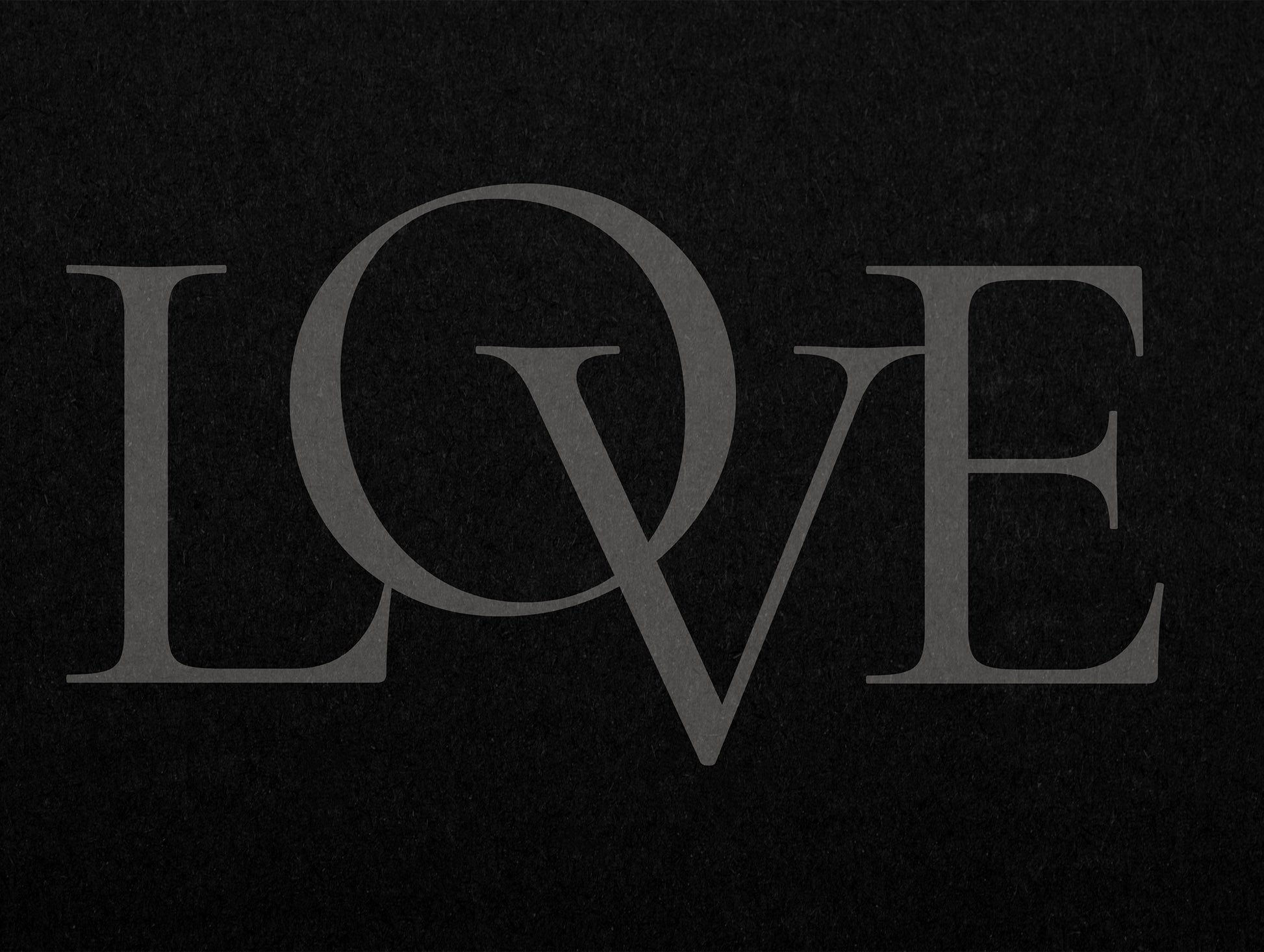 LOVE Typography Poster