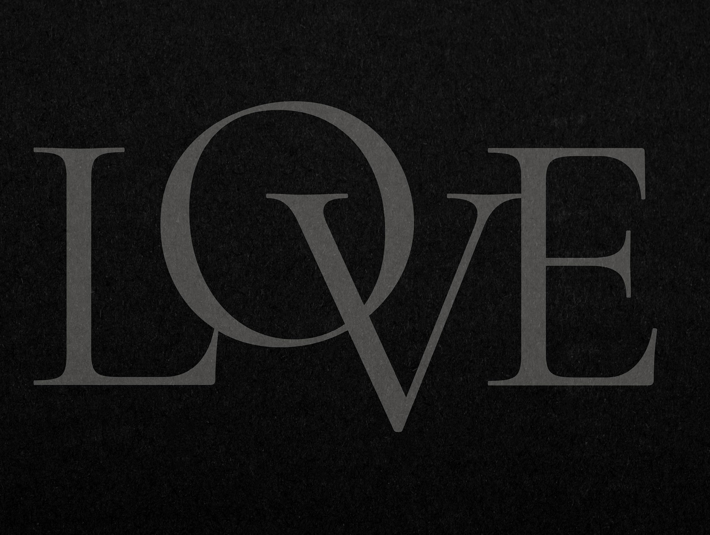 LOVE Typography Poster