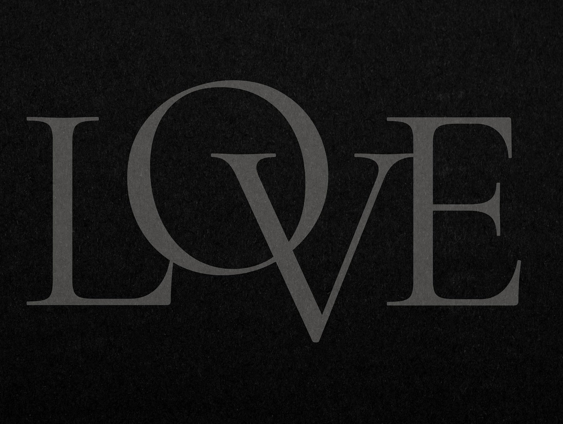LOVE Typography Poster
