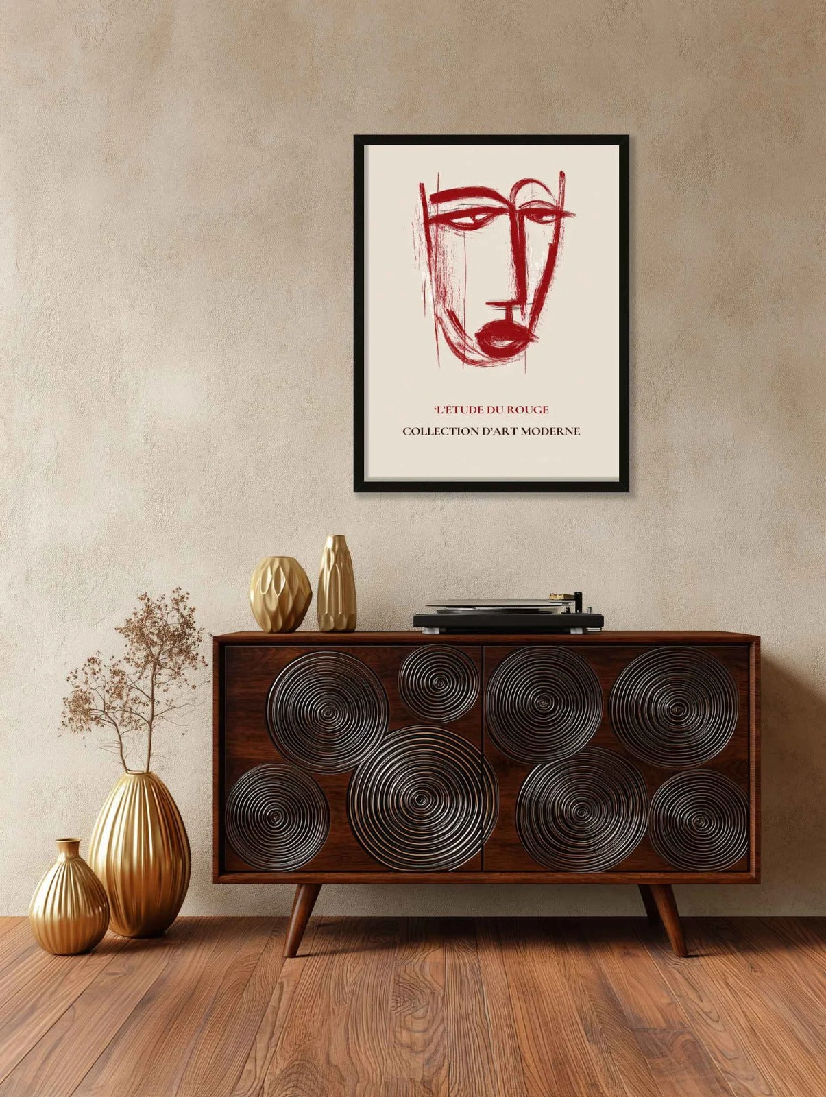 L’etude Du Rouge Print