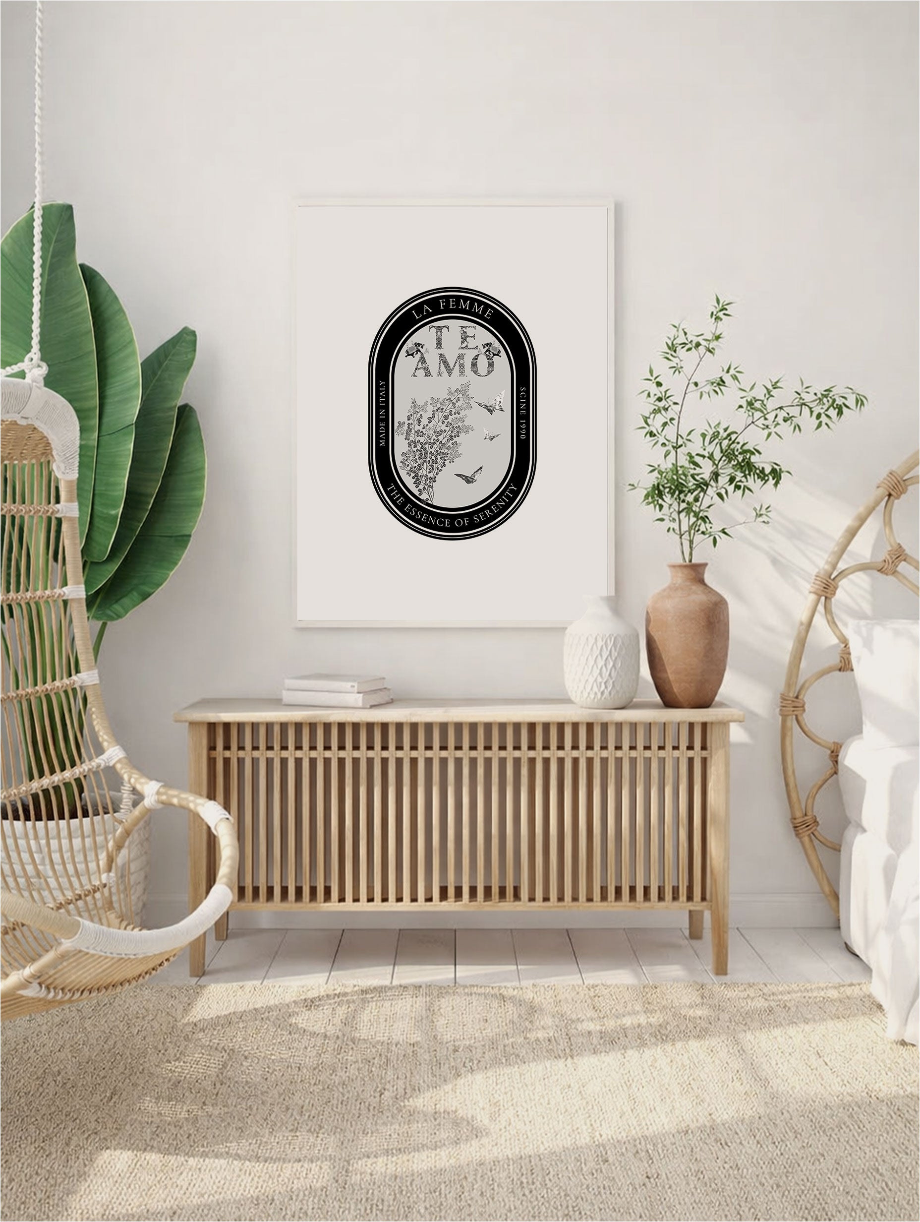 La Femme Té Amo Poster Art Print Mockup