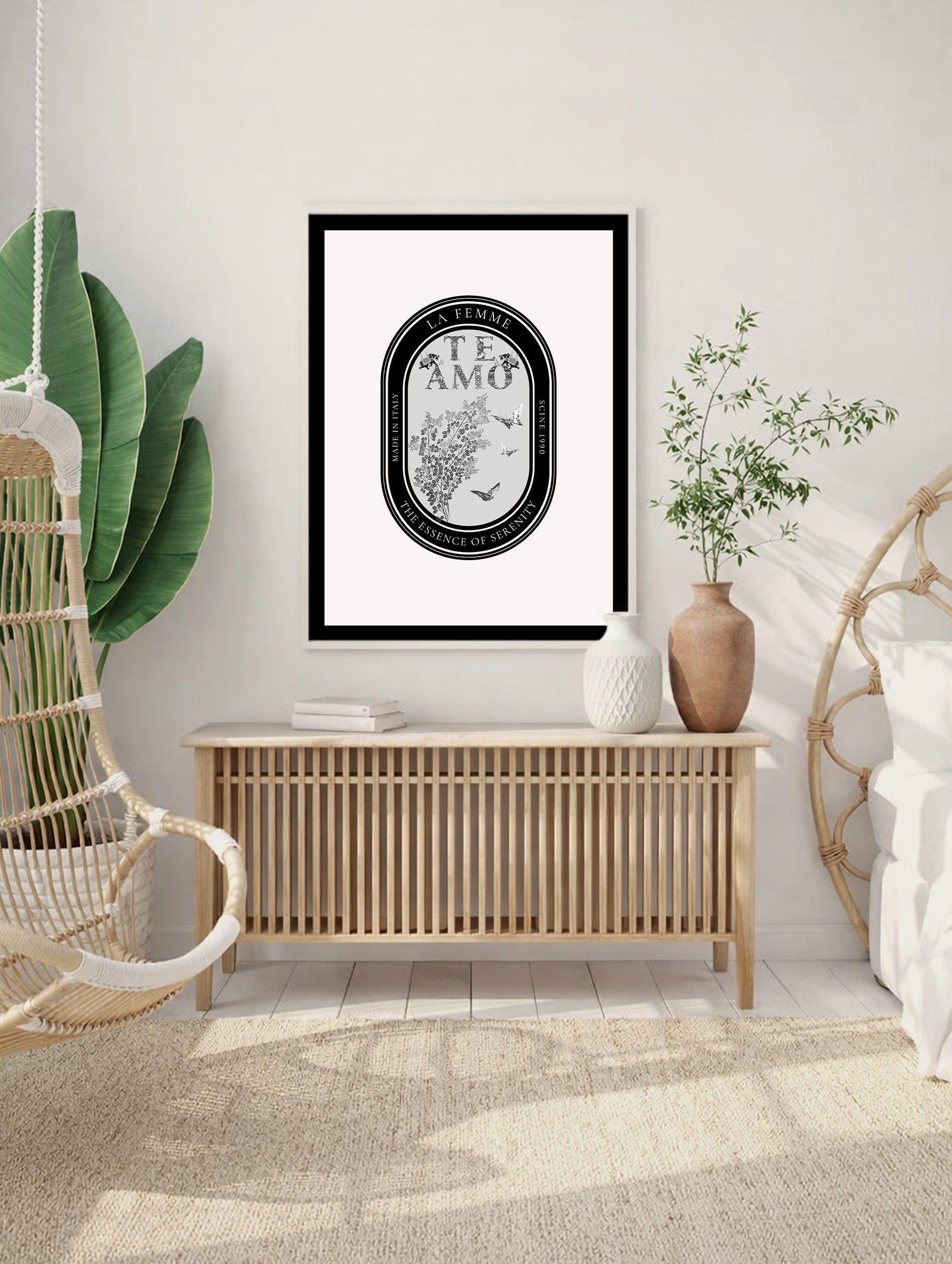 La Femme Té Amo Botanical Poster