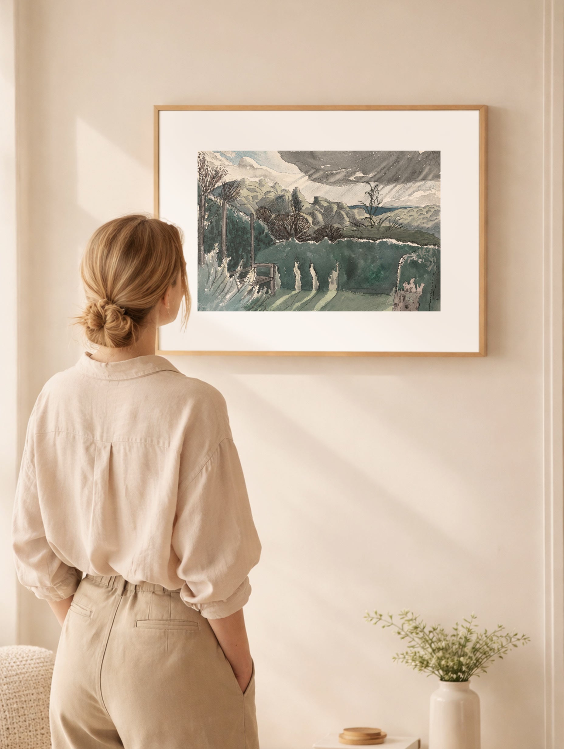 Landscape - Paul Nash Art Print Mockup