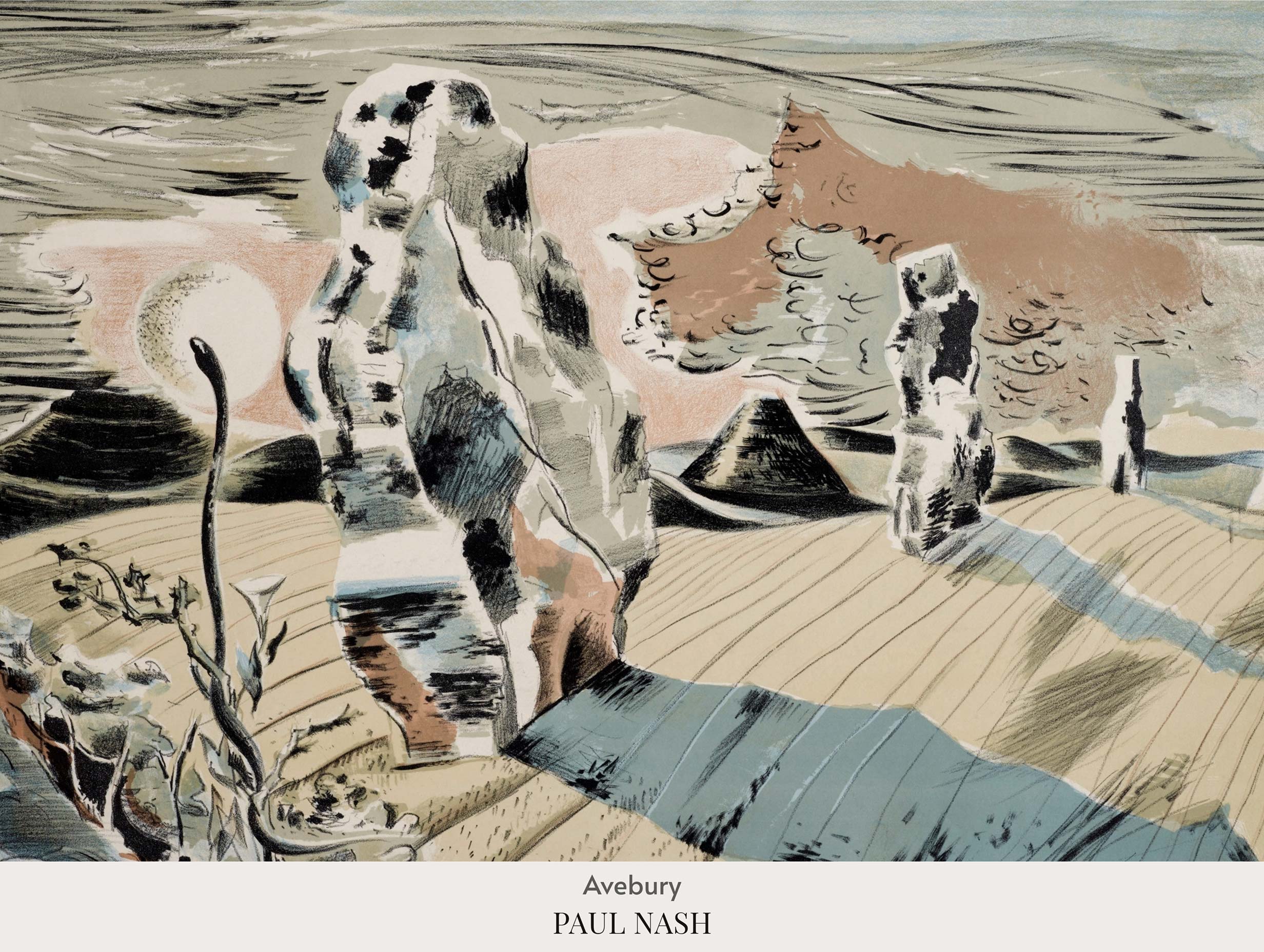 Landscape of the Megaliths - Paul Nash Art Print