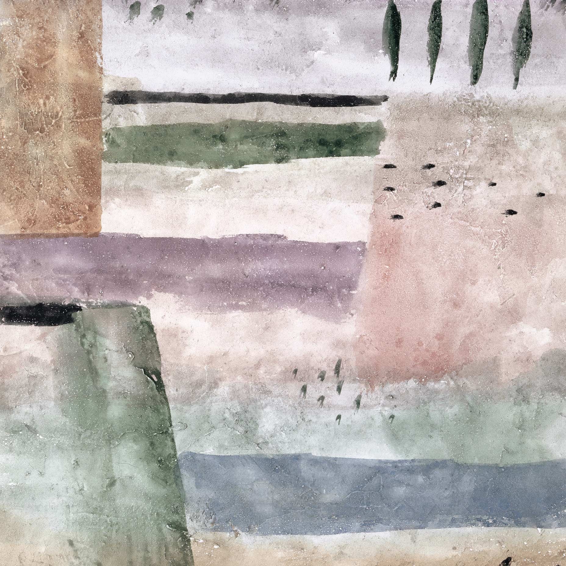 Landscape with Poplars - Paul Klee art print