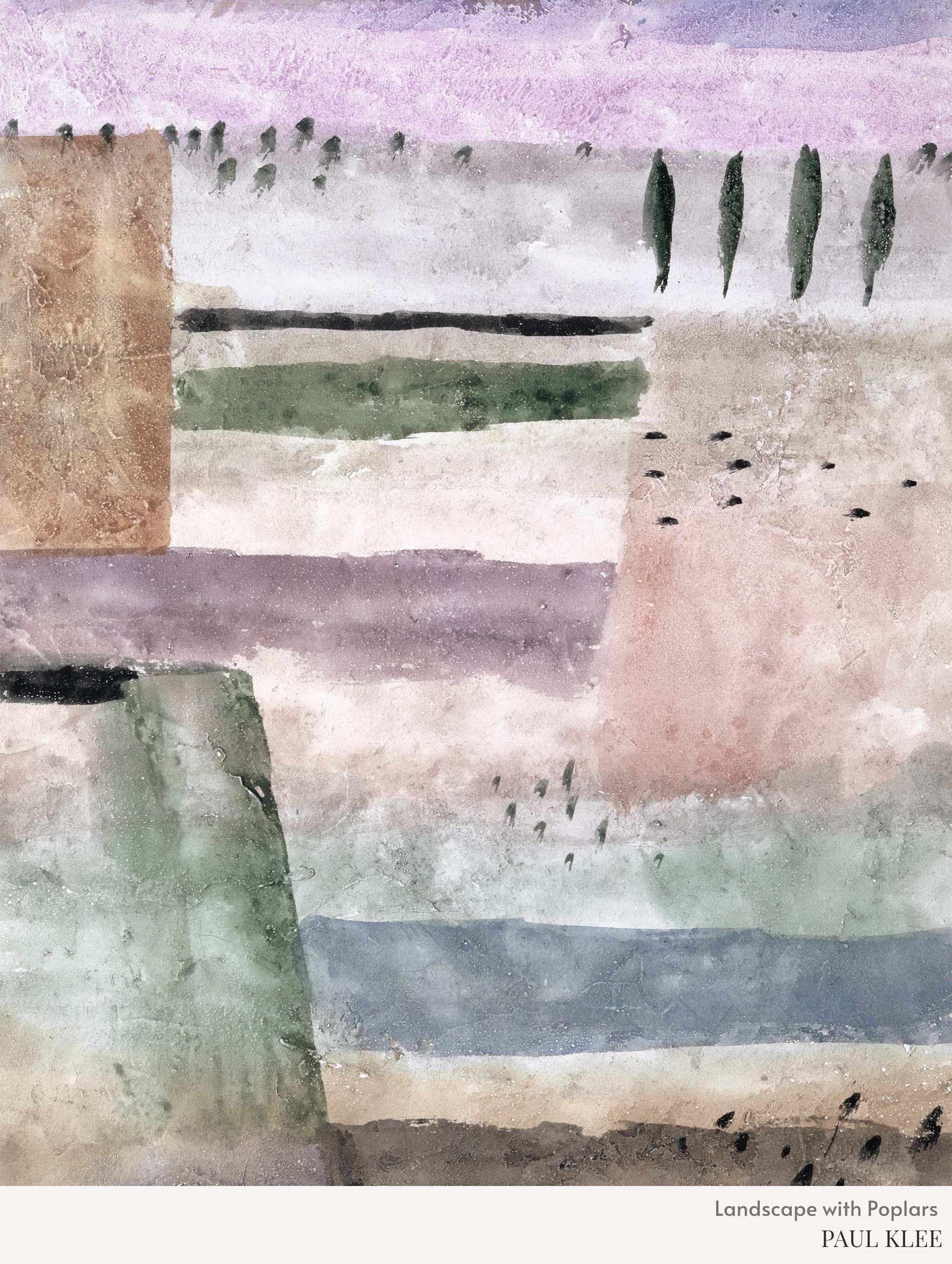 Landscape with Poplars - Paul Klee art print