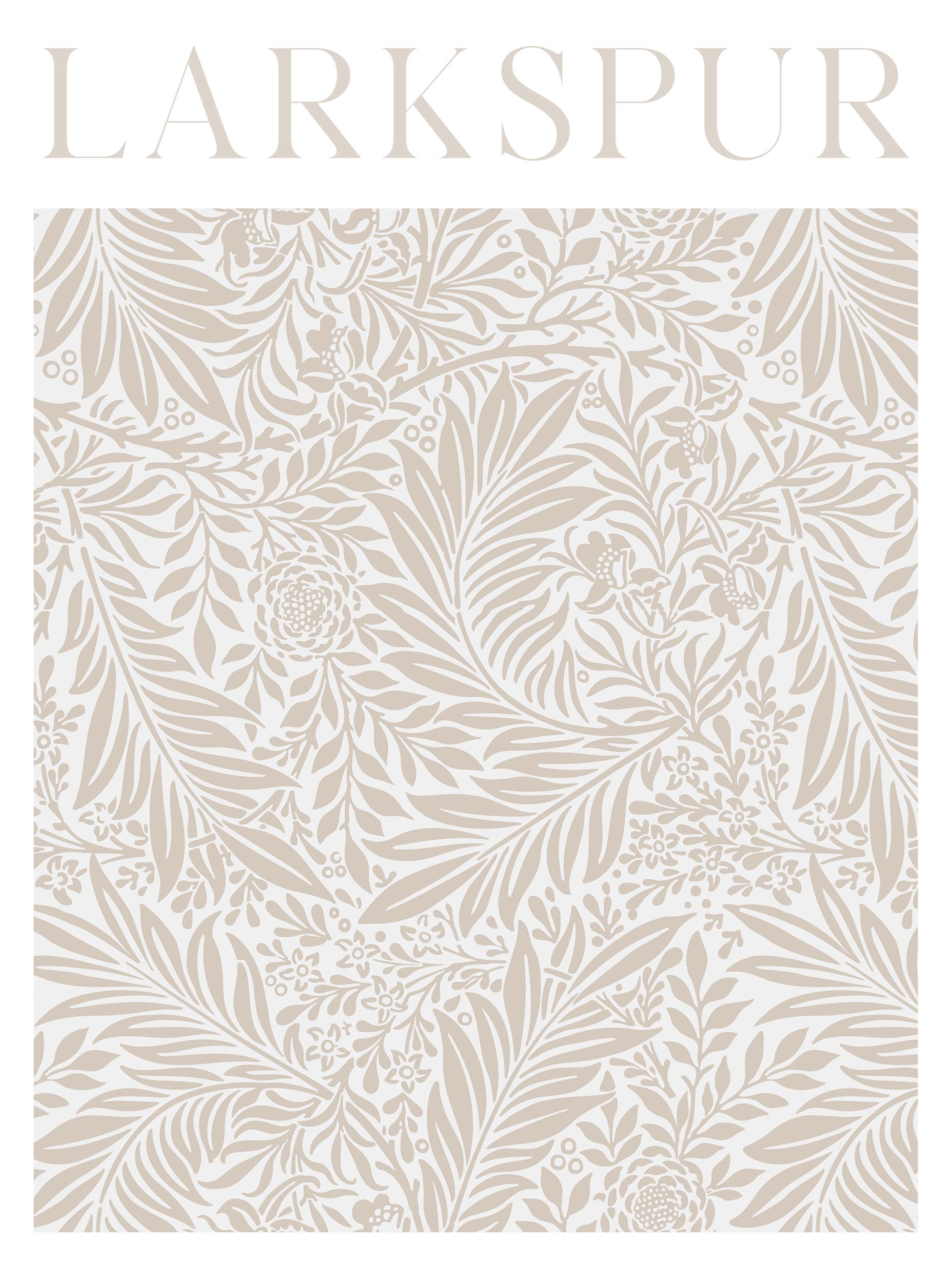 Larkspur William Morris Art Print