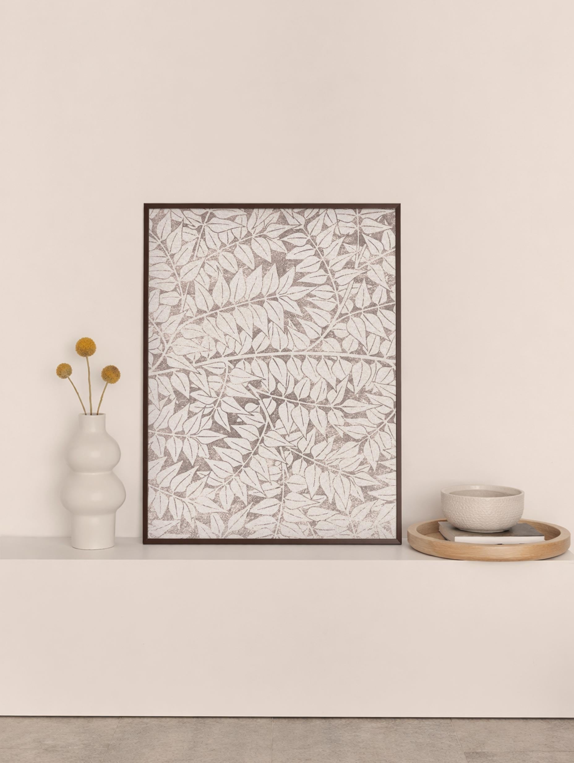 Leaf Pattern - William Morris Poster No 2 Art Print Mockup