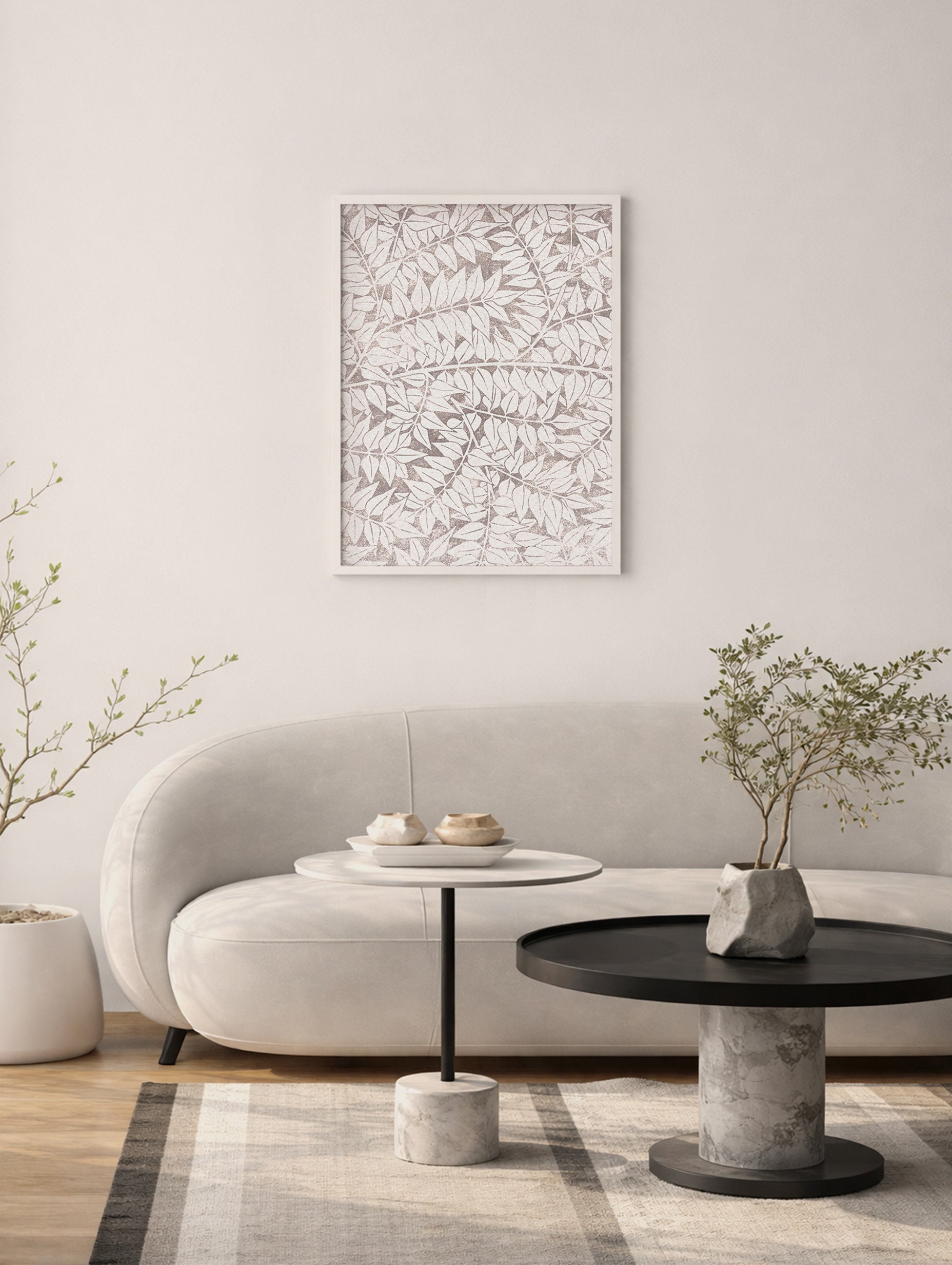 Leaf Pattern - William Morris Poster No 2 Art Print Mockup