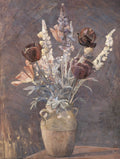 Lervase med tulipaner og andre blomster - Karl Schou