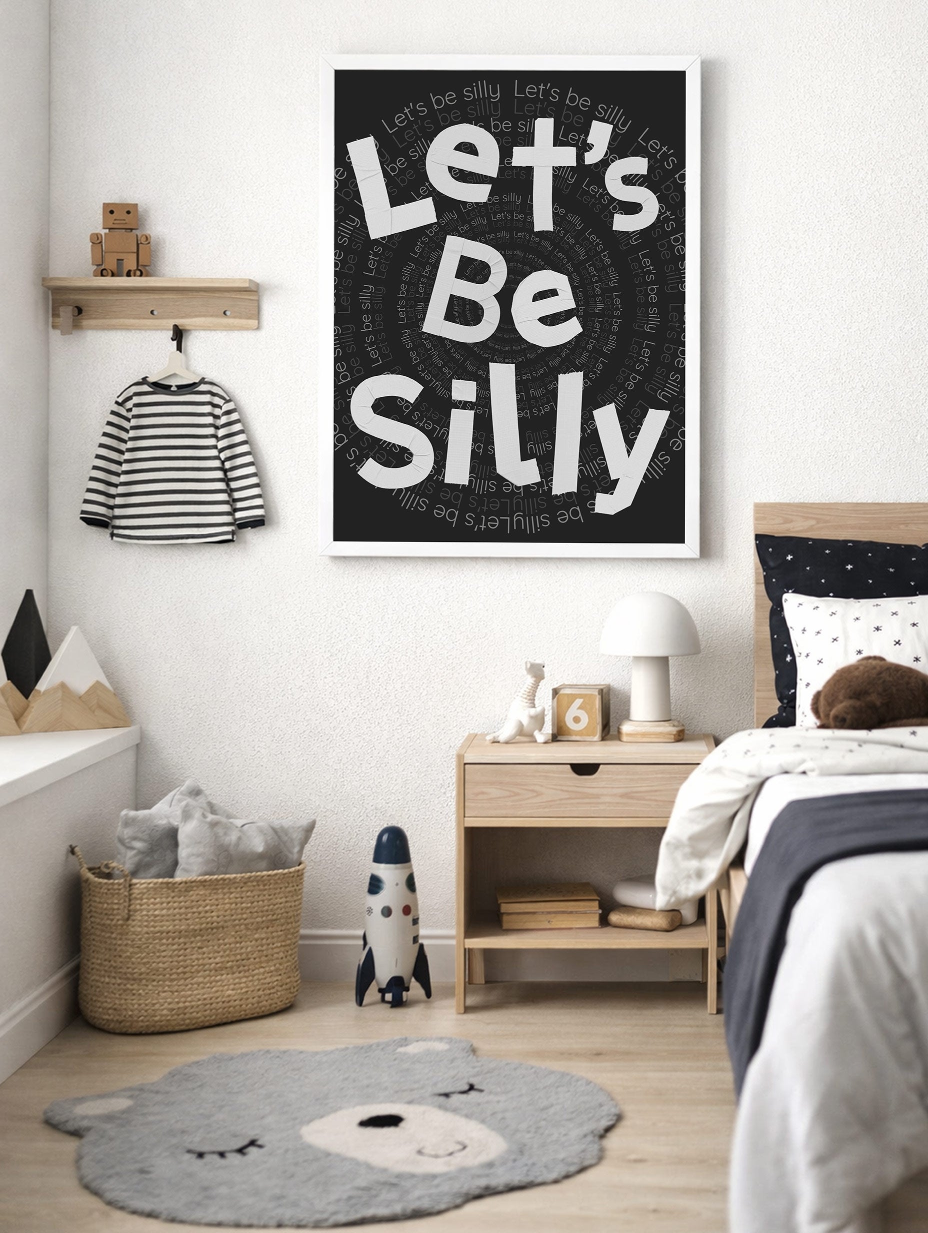 Let’s Be Silly Typography Poster