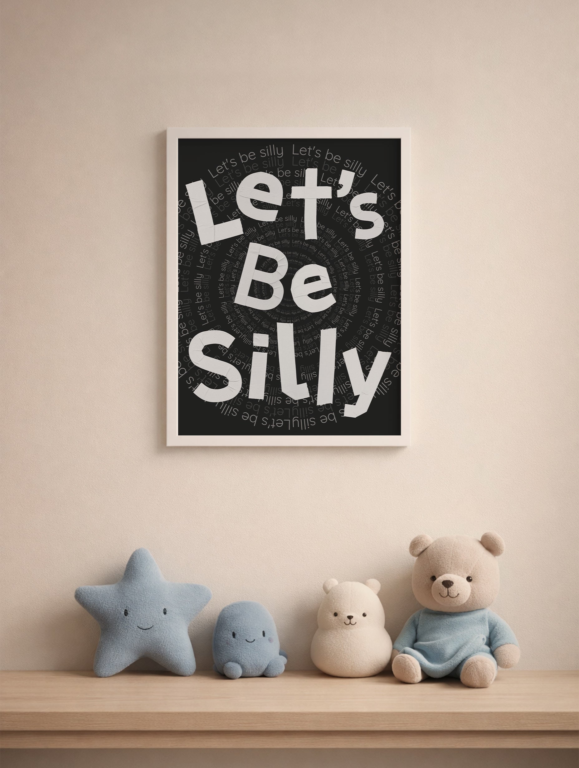 Let’s Be Silly Typography Mockup