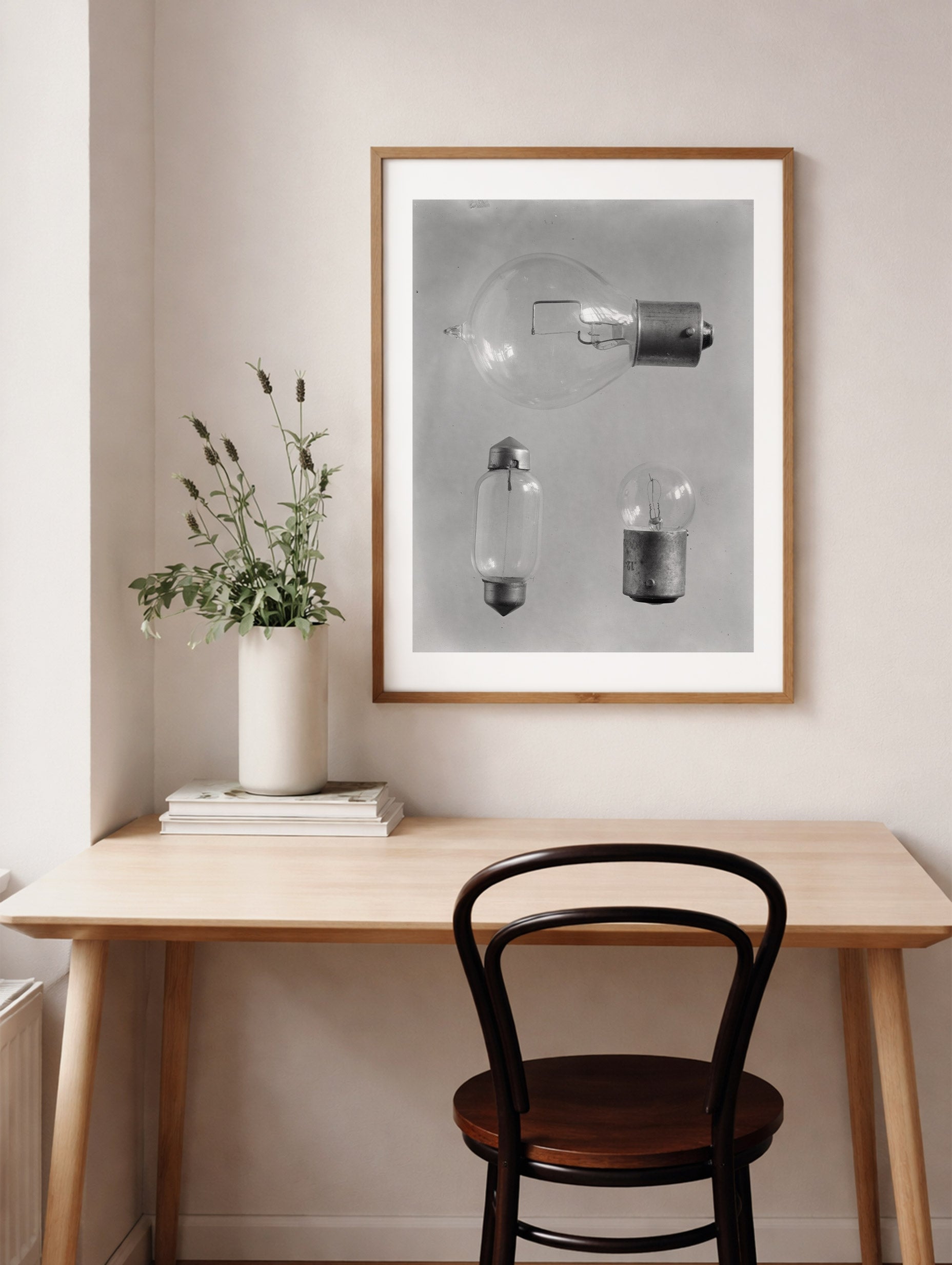 Light Bulbs Vintage Poster