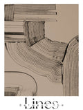 Lines Between Abstract Art Print