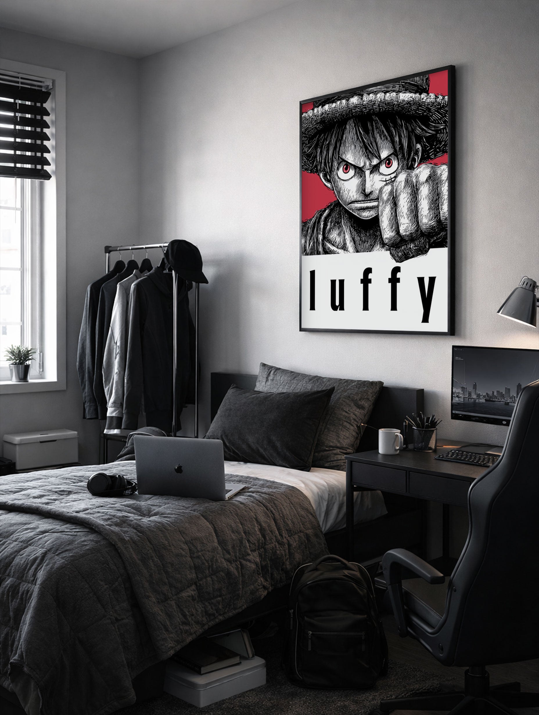 Första huset i en bosättning abstrakt konsttryck